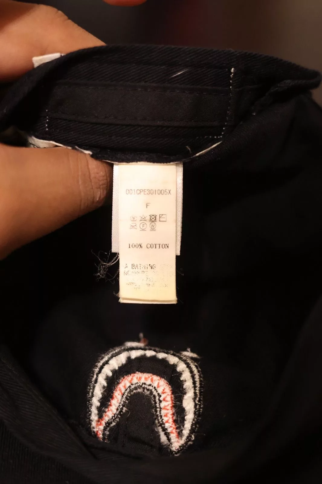 Bape Hats BAPE SHARK hat Black