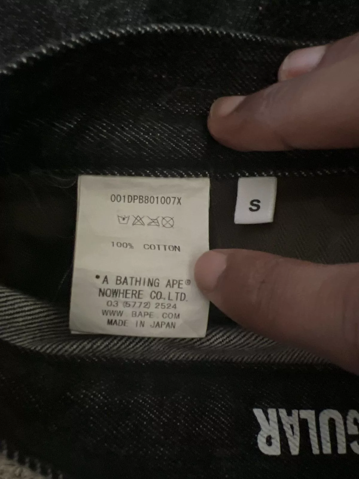 Bape Denim Bape 1999 Type-02 Regular Denim Black