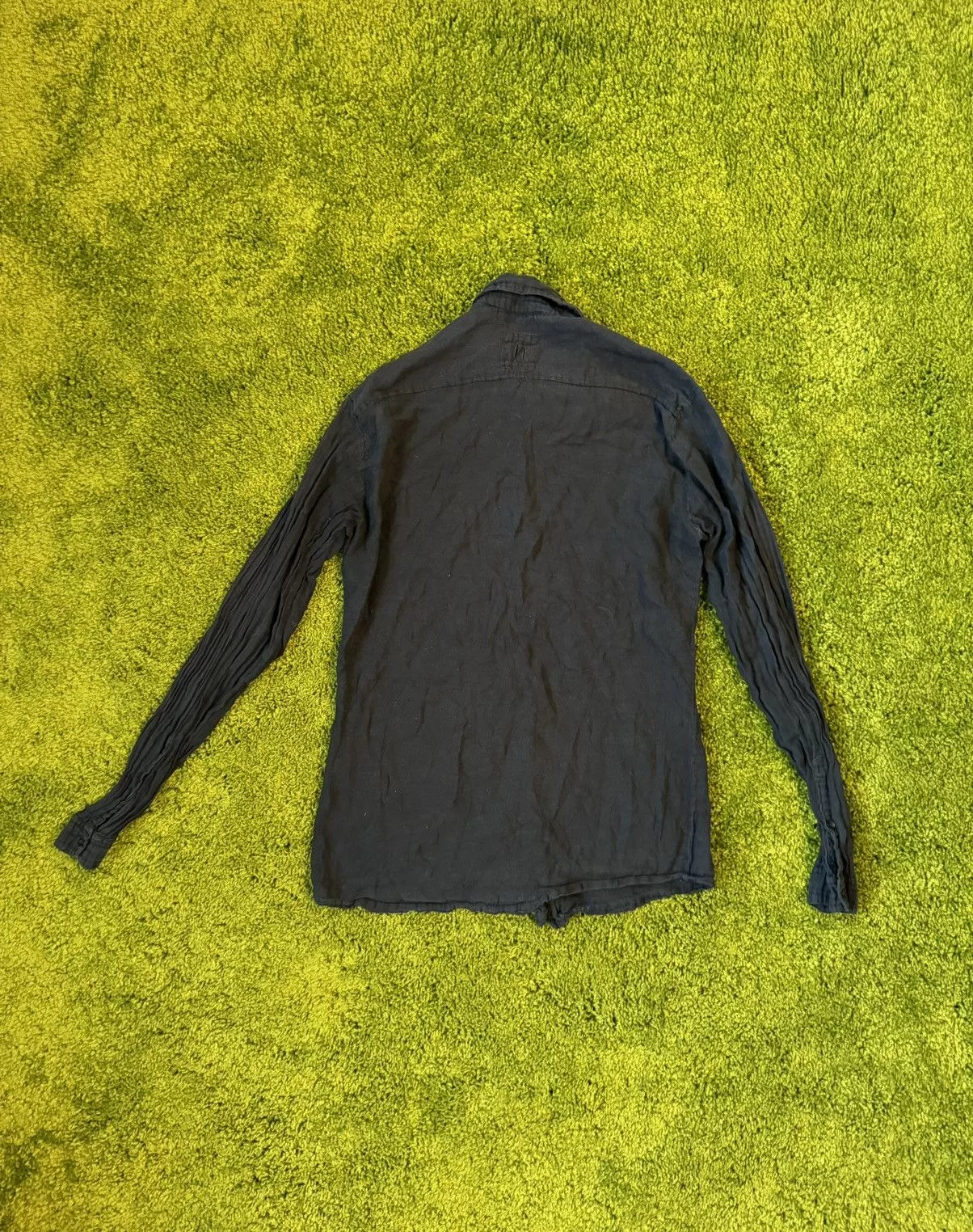 Designer Shirts Button Ups Designer × hannes roether Hannes Roether avant garde buttons up shirt Black Avant-Garde