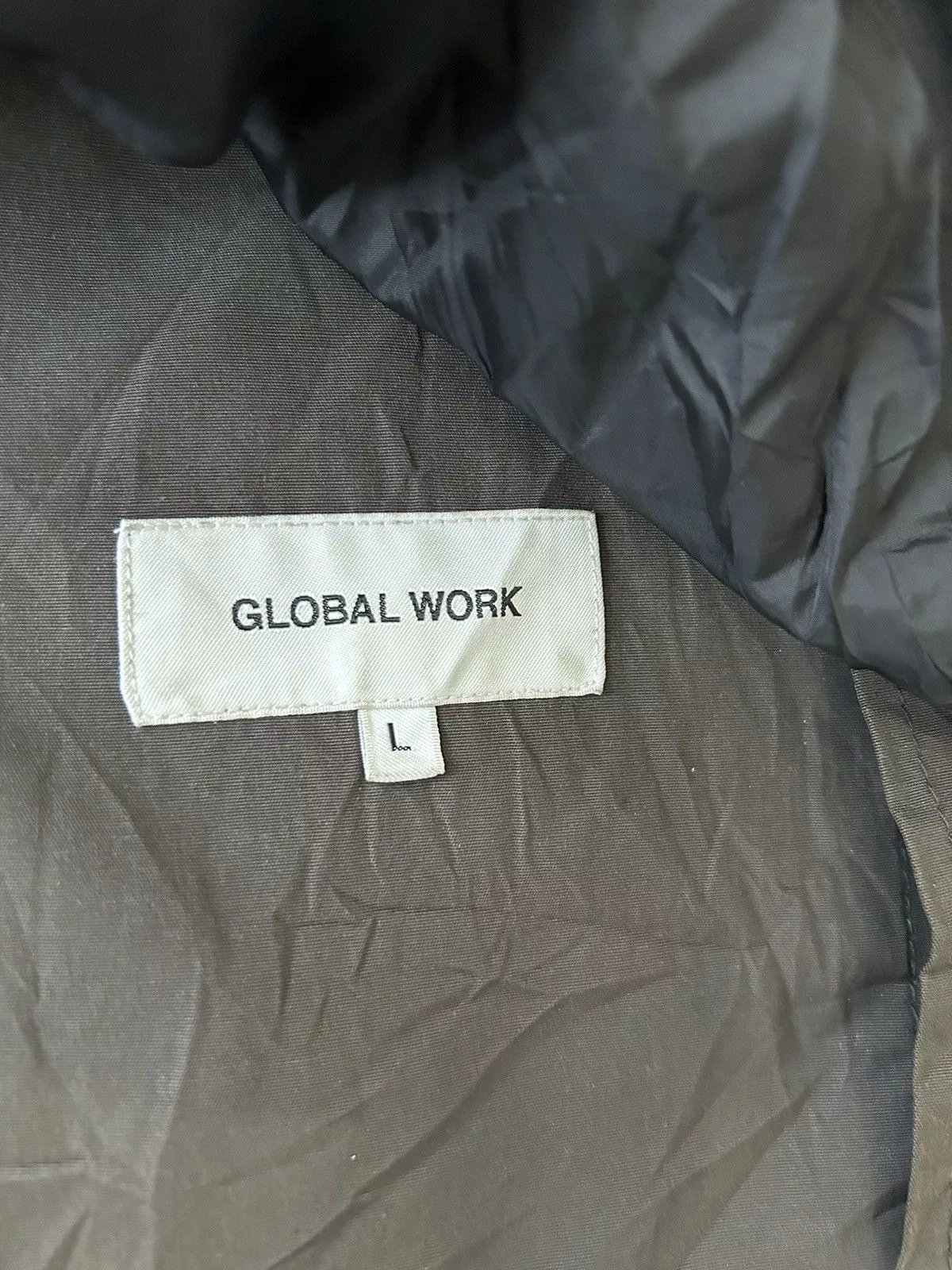 Japanese Brand Parkas Japanese Brand GLOBAL WORK Multi Pocket Parka Jacket + Gorpcore Style Brown Streetwear