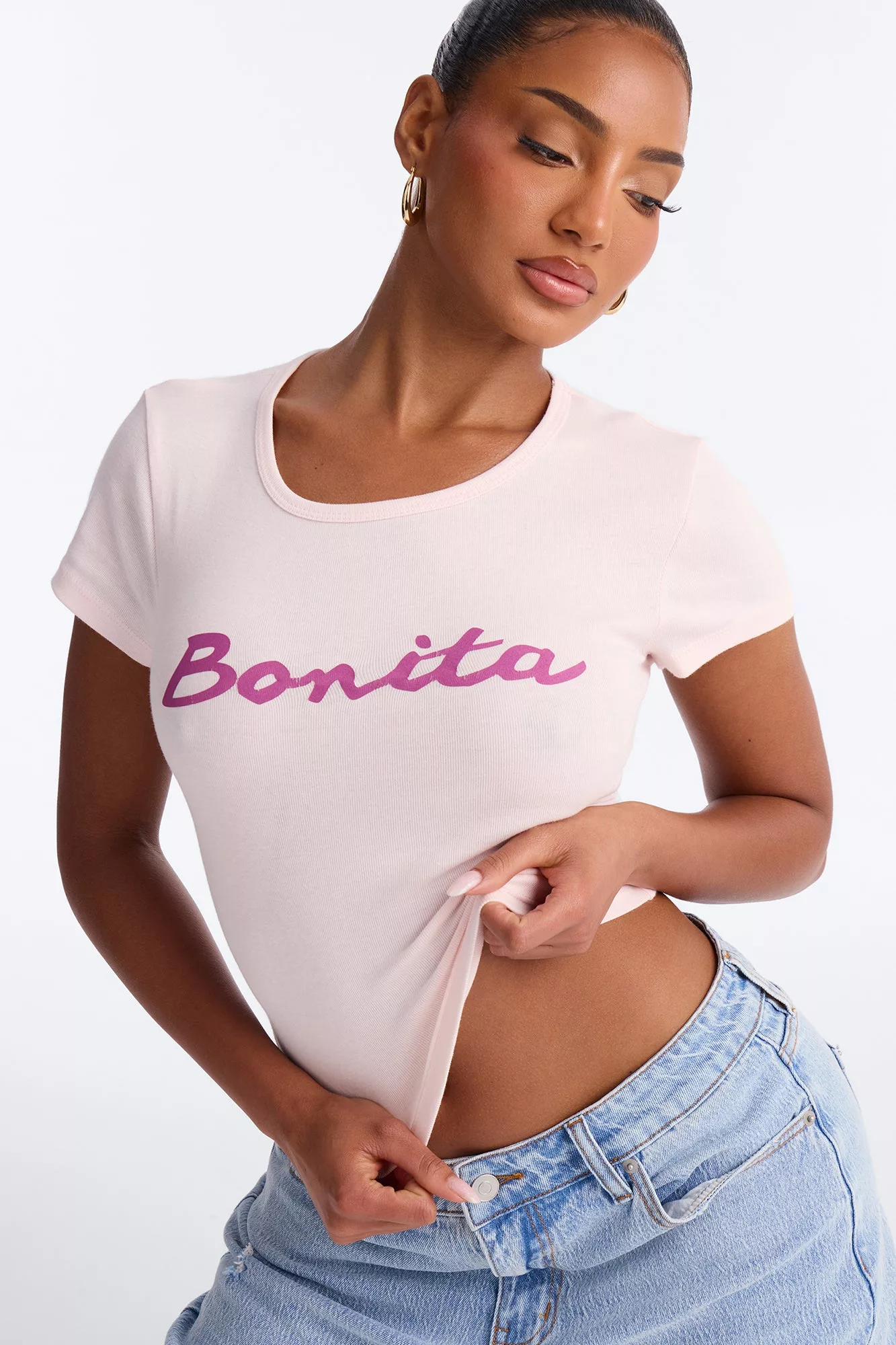 Feeling Bonita Baby Tee - Light Pink