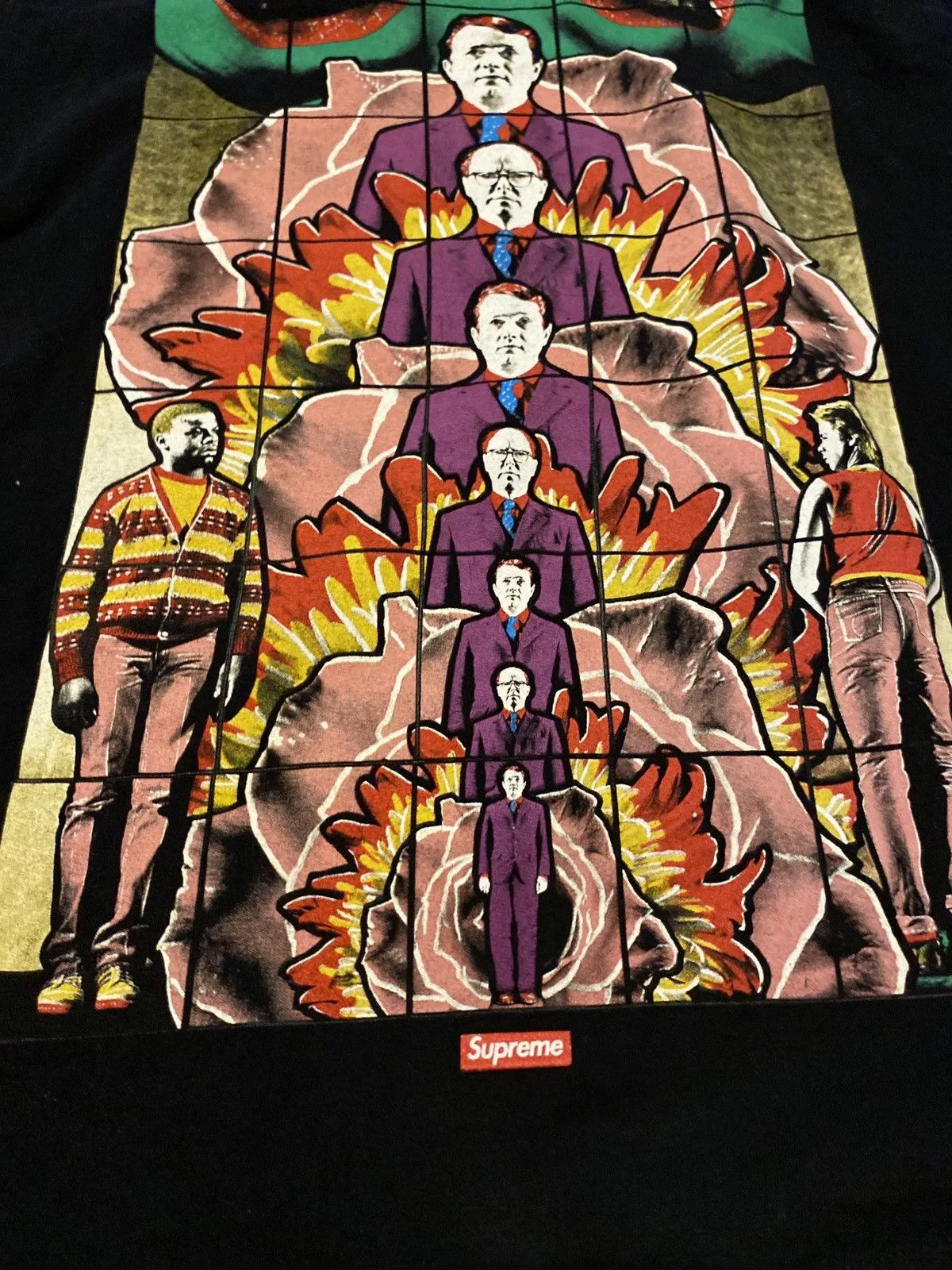 Supreme Short Sleeve T Shirts Supreme Gilbert & George DEATH tee Black