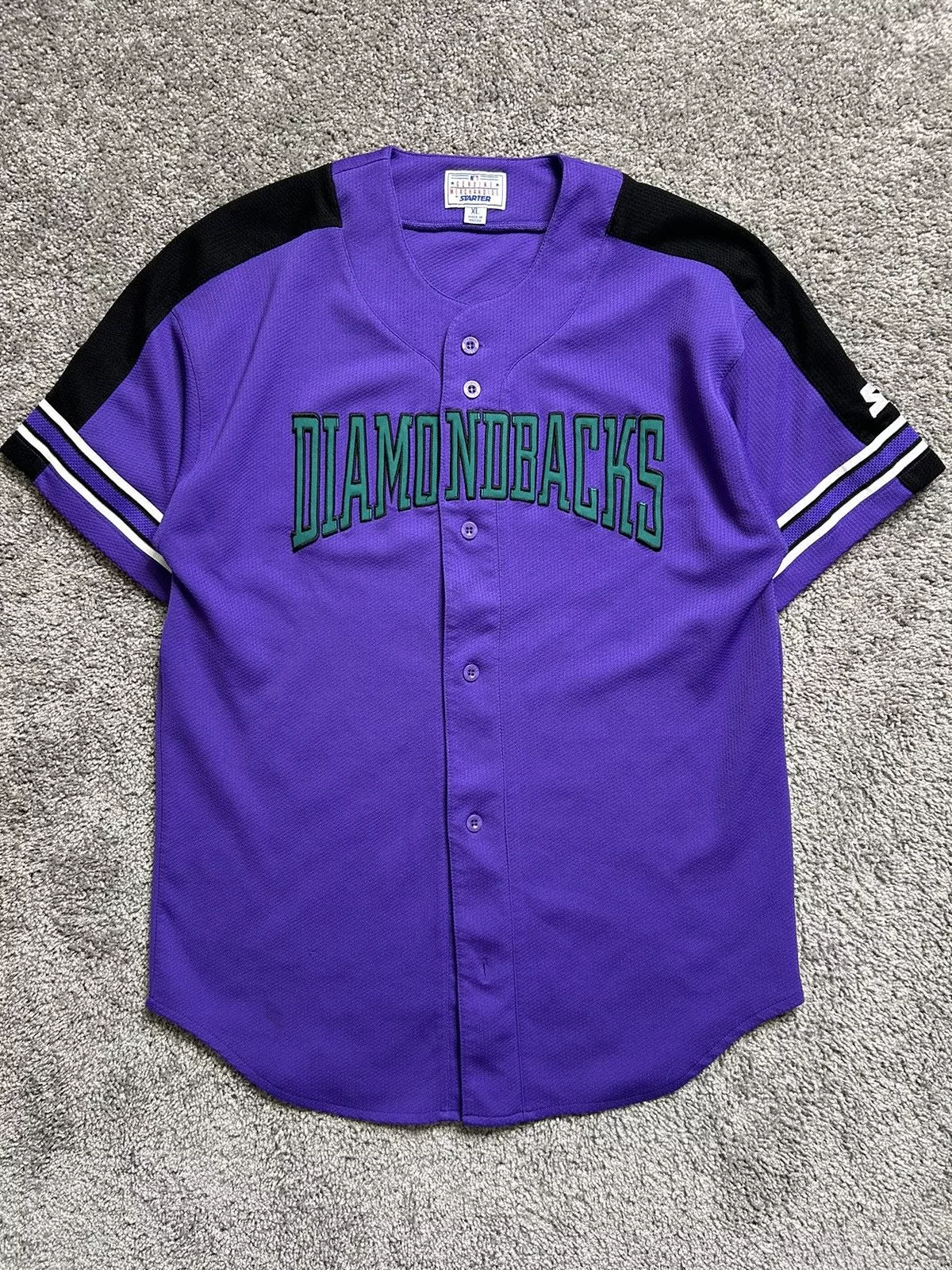 MLB Jerseys MLB × Starter × Vintage Vintage 80s MLB Starter Diamondbacks Baseball Jersey Purple
