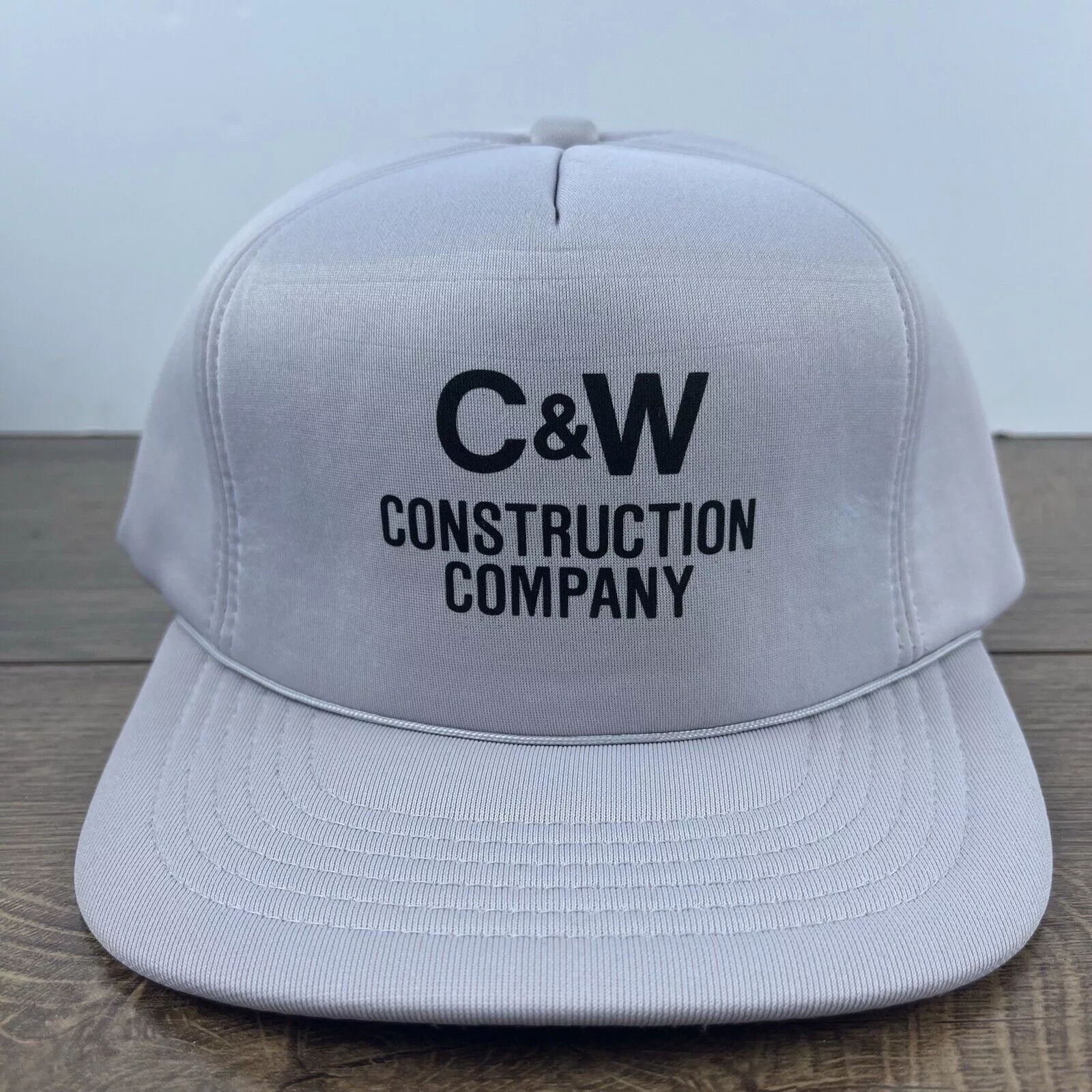 Other Hats Other C&W Construction Company Hat Gray Cap Snapback Adjustable Gr