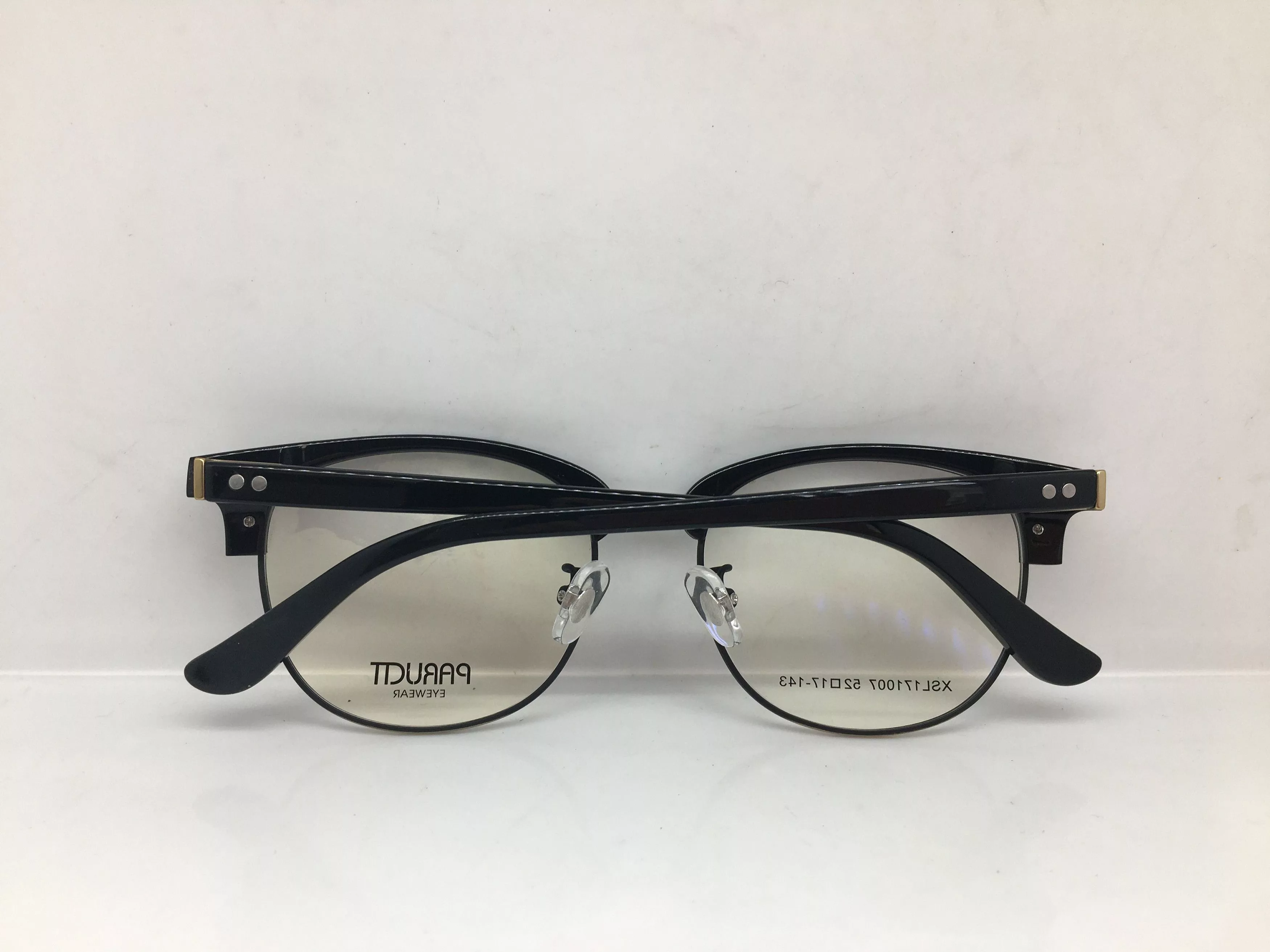 Other Glasses Other Paructt Black Copper Malcolm X Eyeglasses Frame Multi