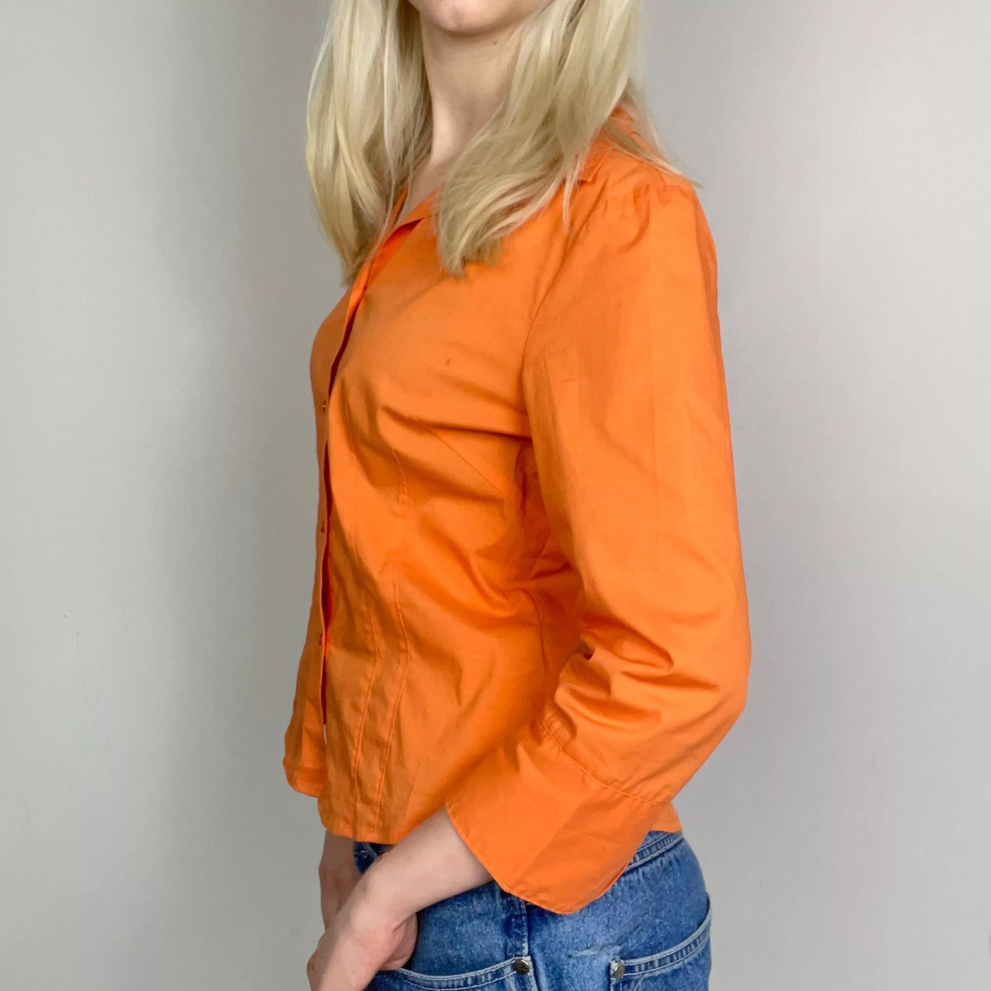 Other Button Ups Other S - Y2K Jane Blue Orange Button Up