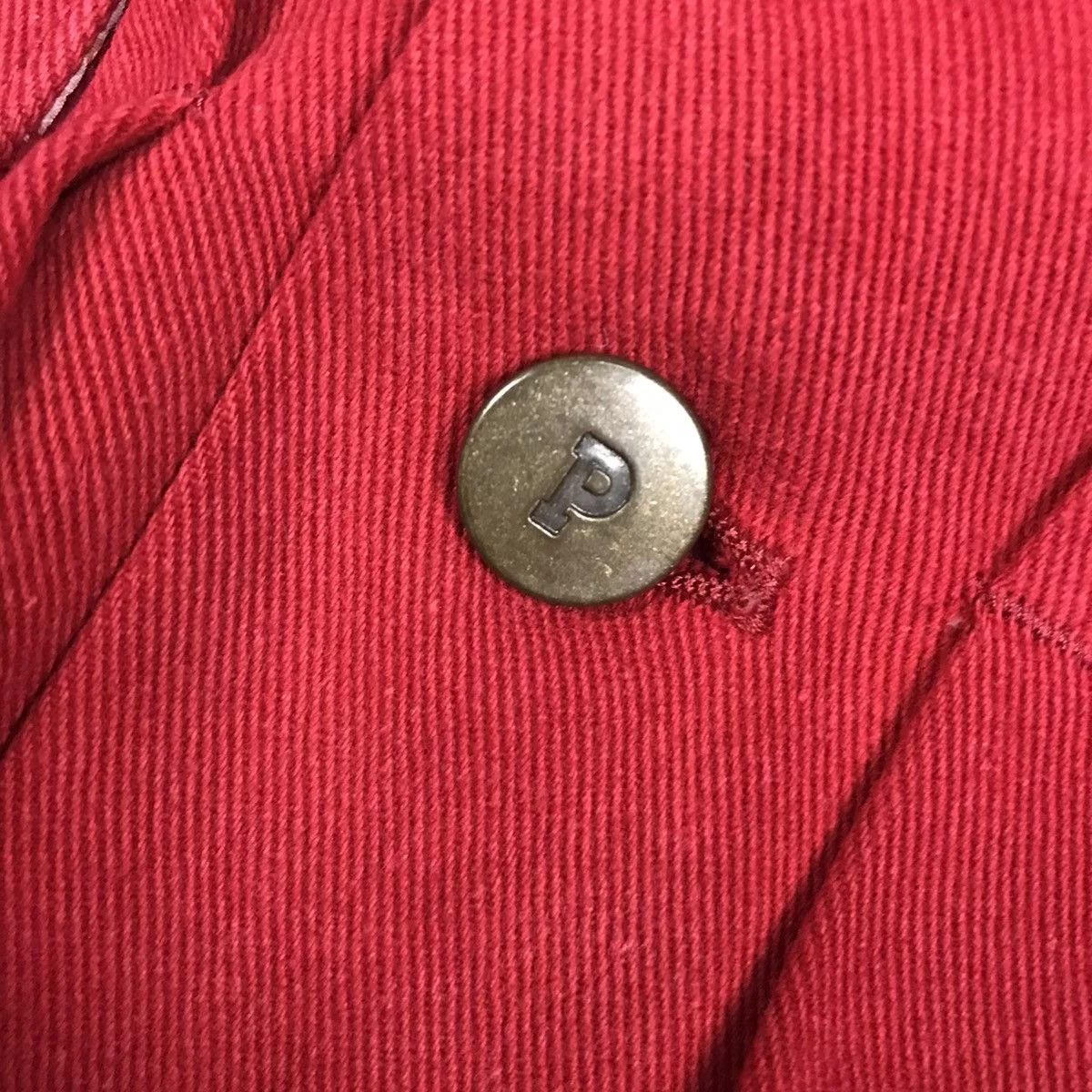 Japanese Brand Denim Jackets Japanese Brand × Pink House PINK HOUSE TYPE 2 STYLE DOUBLE POCKET JACKET Red