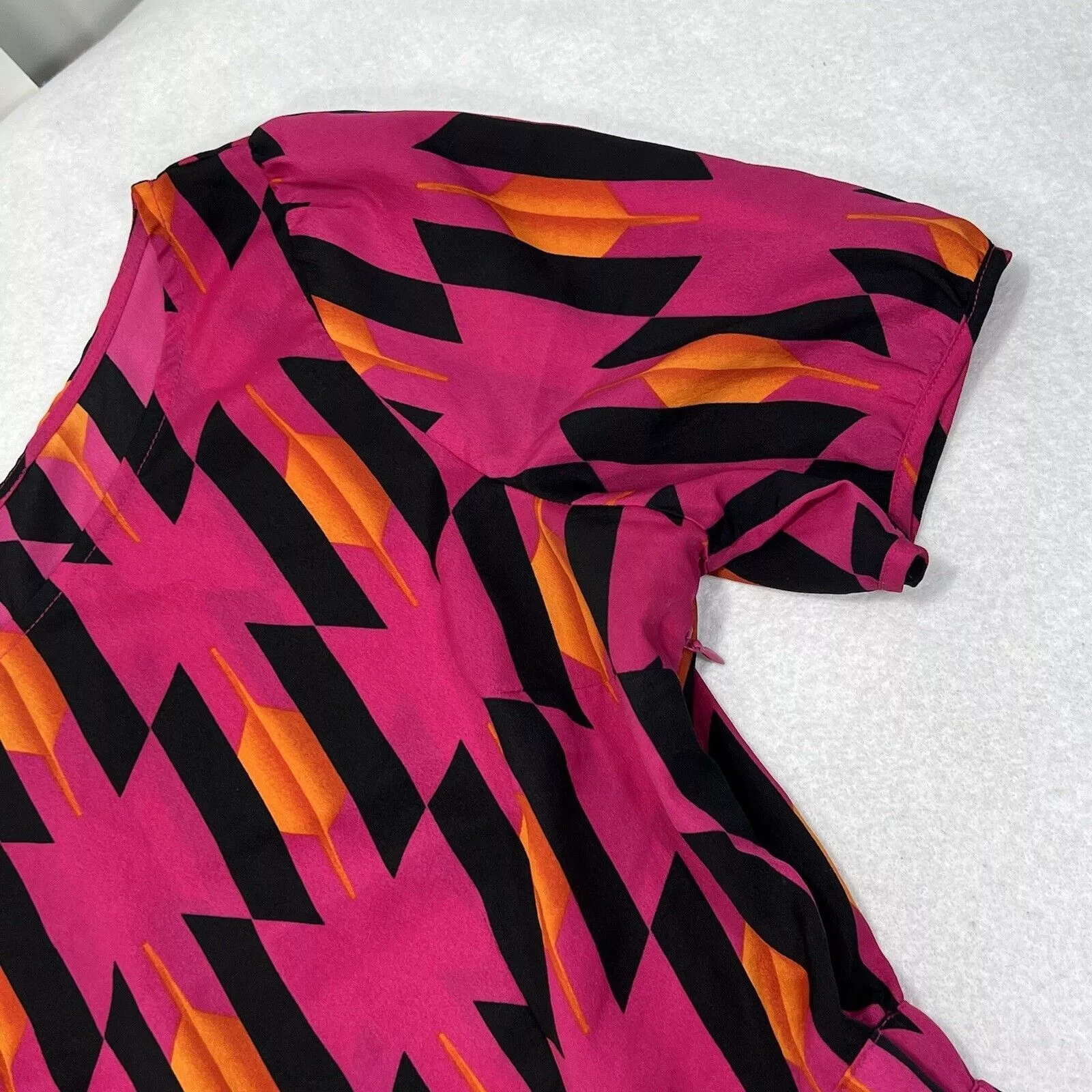 Other Mini Dresses Other Allen B by Allen Schwartz 8 Pink & Orange A-Line Dress