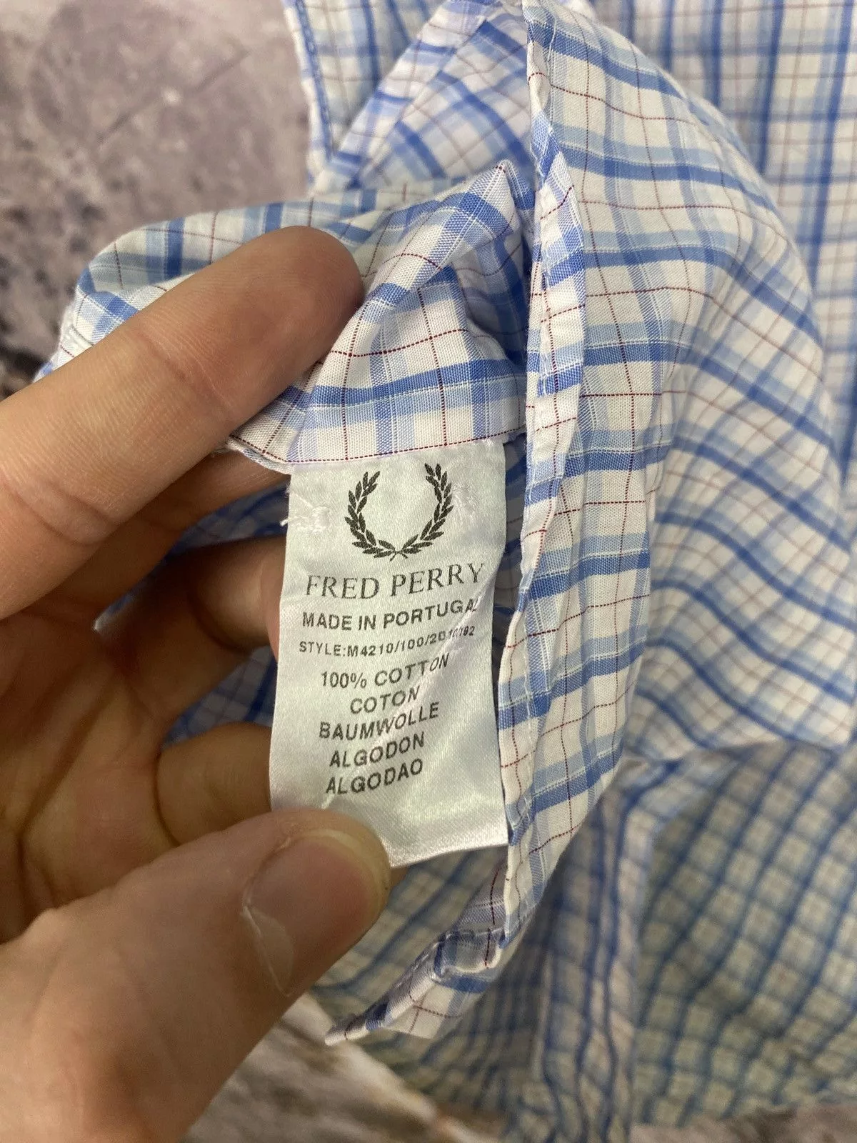 Fred Perry Shirts Button Ups Fred Perry × Vintage Men’s Fred Perry Sleeveless Shirt Streetwear Size Small Multi