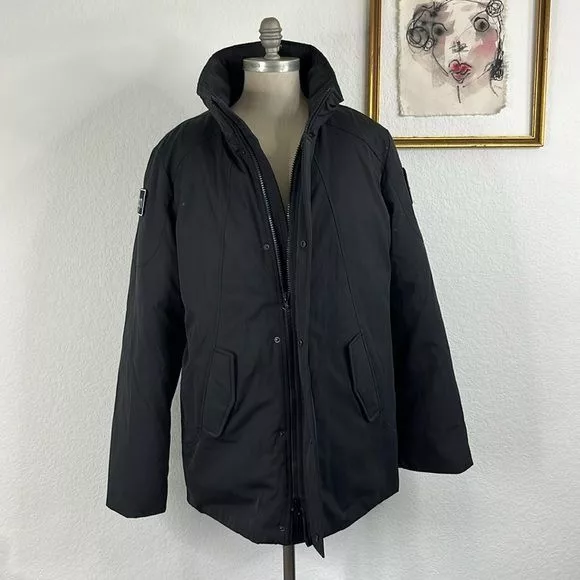 Designer Heavy Coats Designer Toboggan Men's Nicky Down Feather Winter Puffer Ski Jacket X Black
