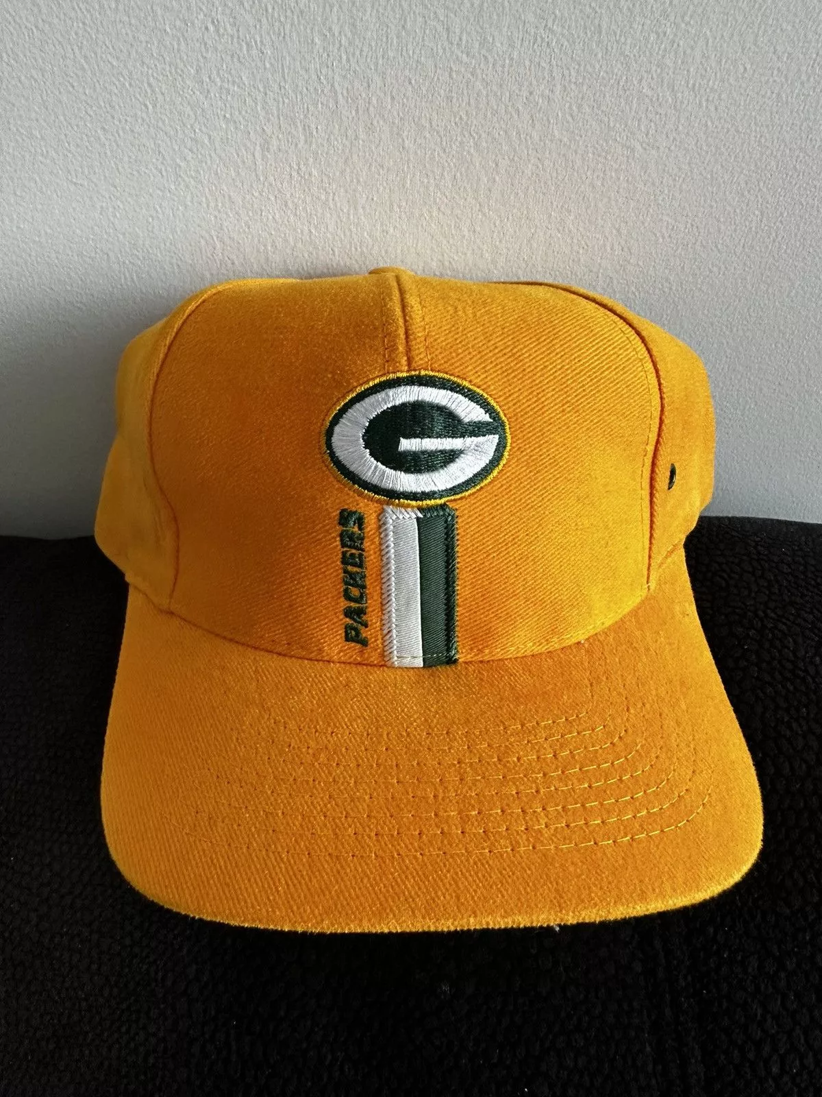 NFL Hats NFL × Vintage Vintage Logo 7 Green Bay Packers Snapback Yellow Streetwear