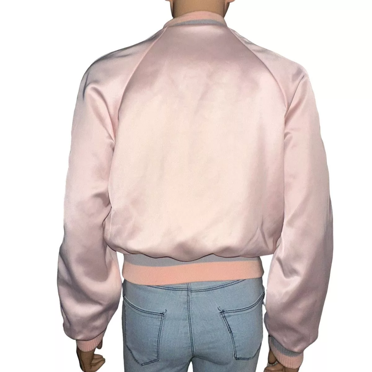 Bebe Bombers Vintage Y2K Bebe reversible satin bomber jacket Multi