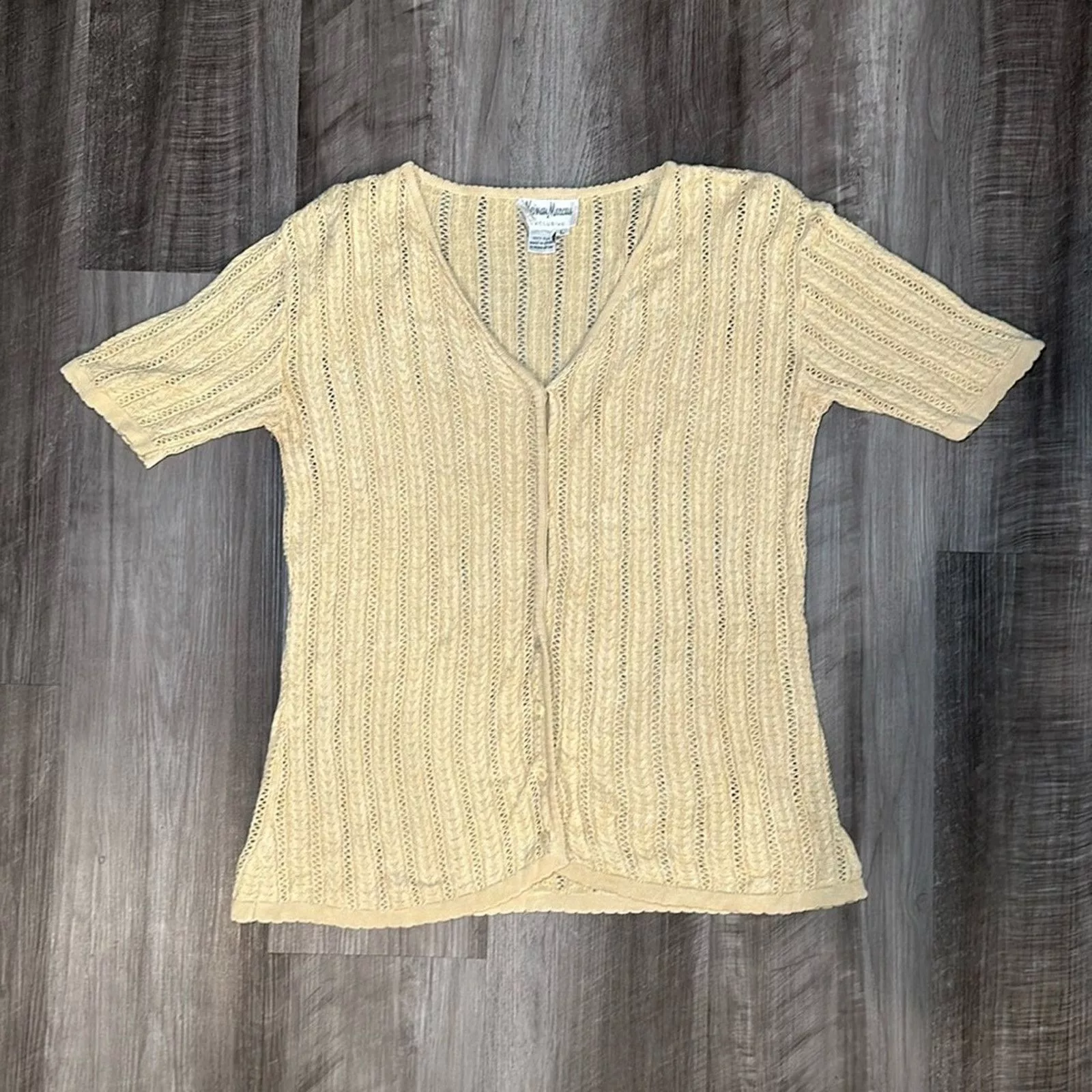 Neiman Marcus Blouses Neiman Marcus Exclusive Silk Blouse - Large Gold