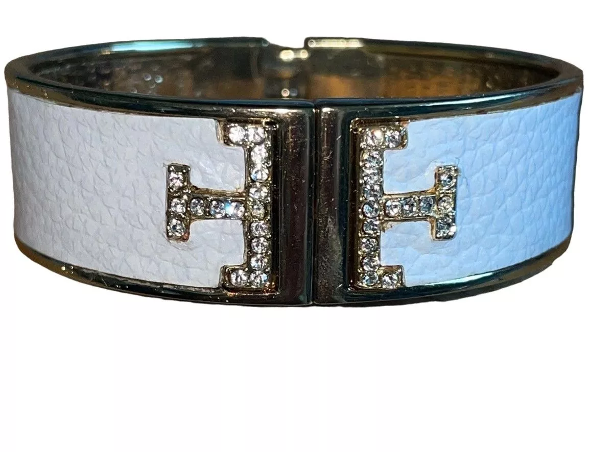 Other Bracelets Other MX Designer Leather Hinged Cuff White