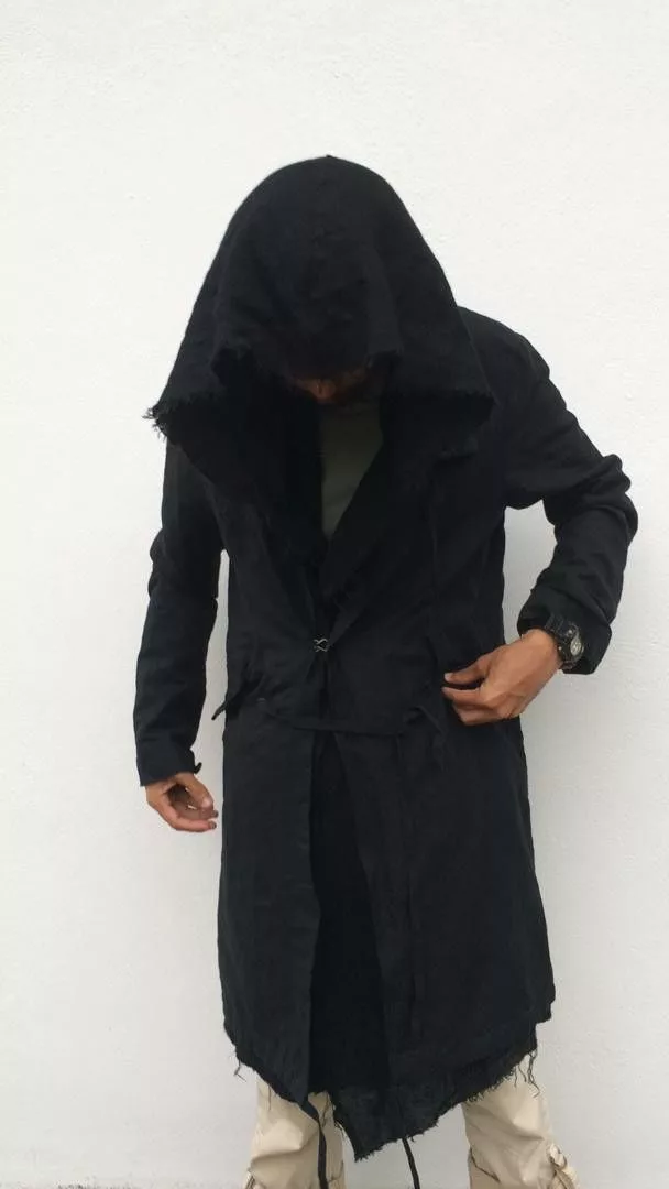 Dirain Parkas Dirain × Julius Dirain Judgement Of Mind Long Jacket Parka Hoodies Black