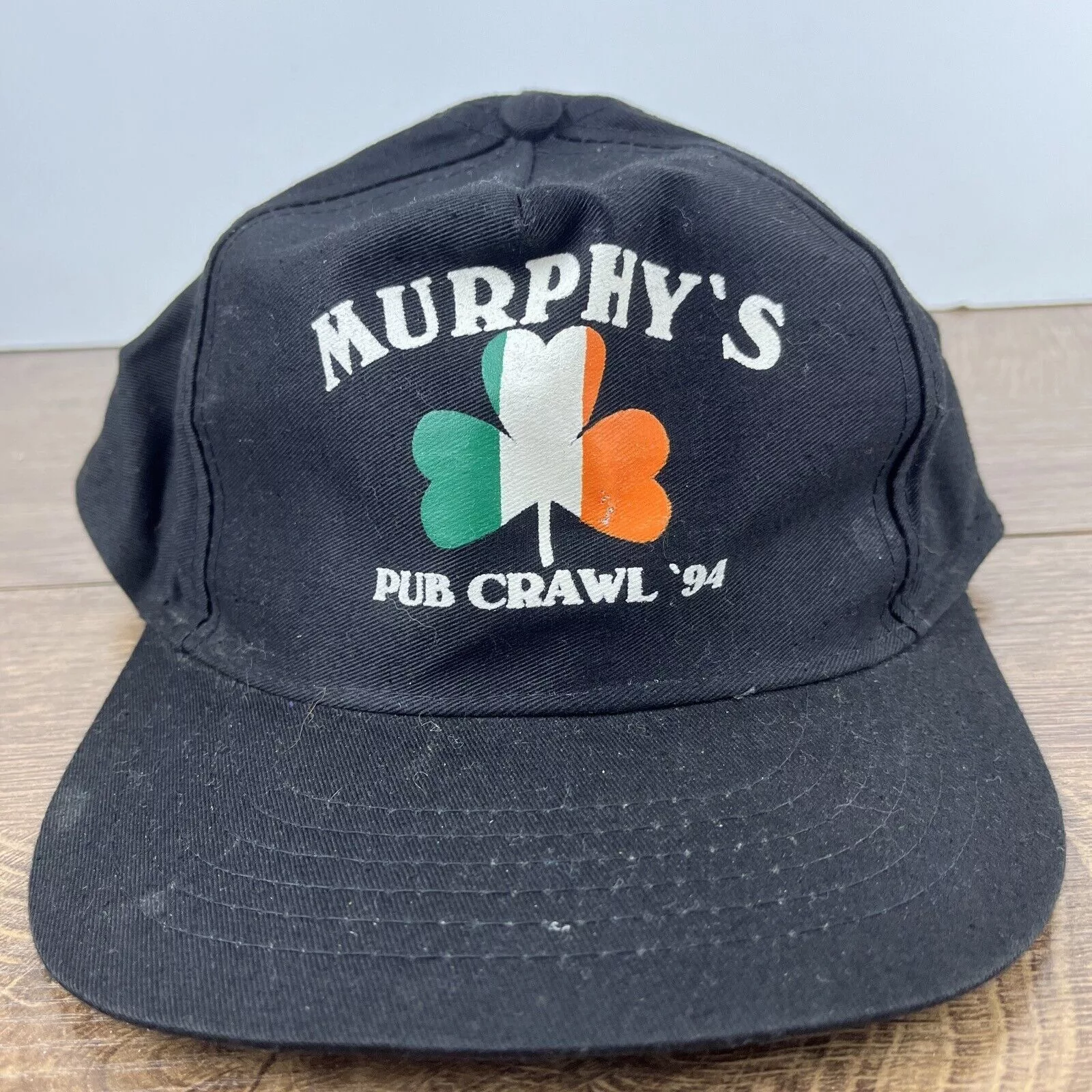 Other Hats Other Murphys Hat Murphys Pub Crawl 1994 Black Hat Snapback Adjust