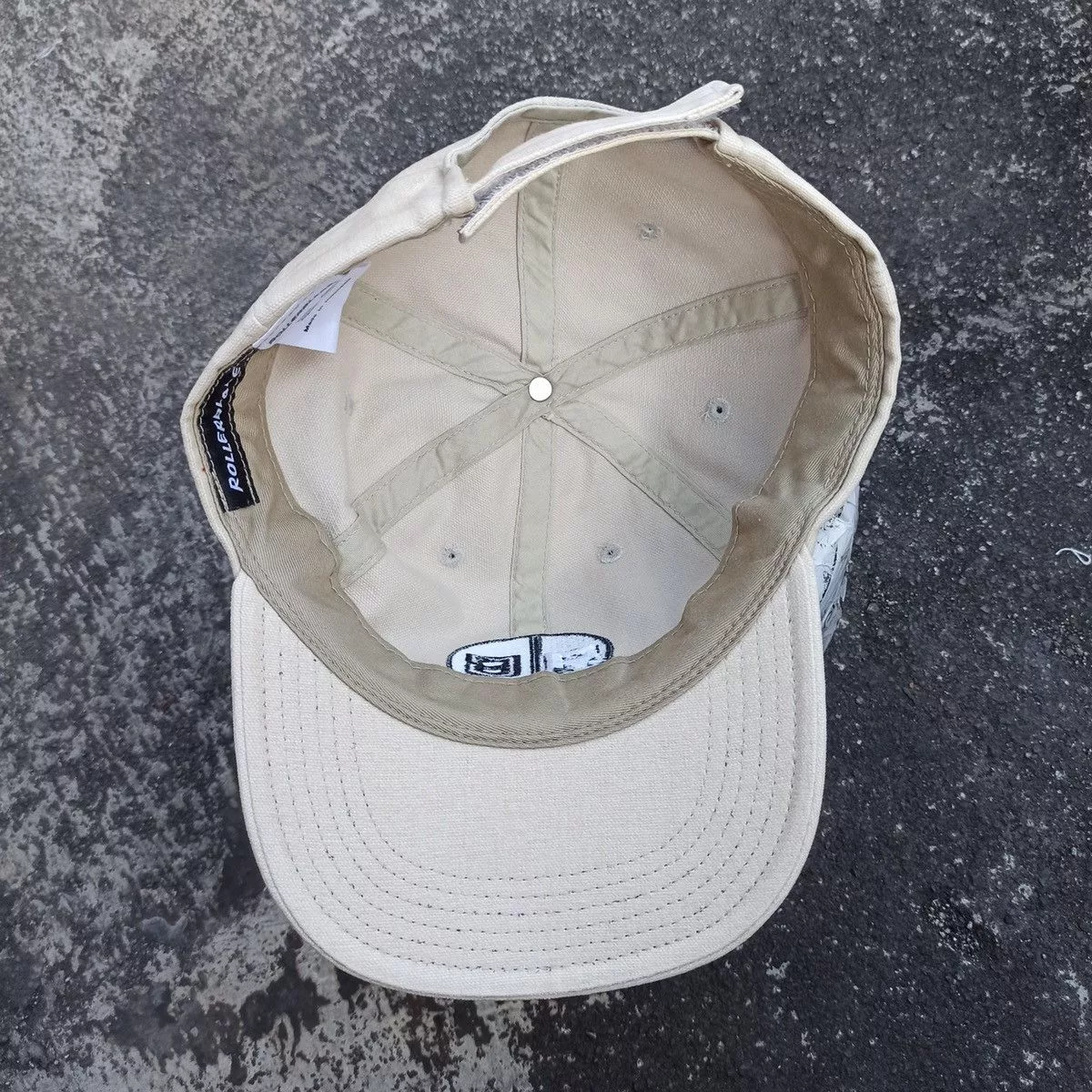Other Hats Other Vintage 100% catton initials RB roller Blade cap White