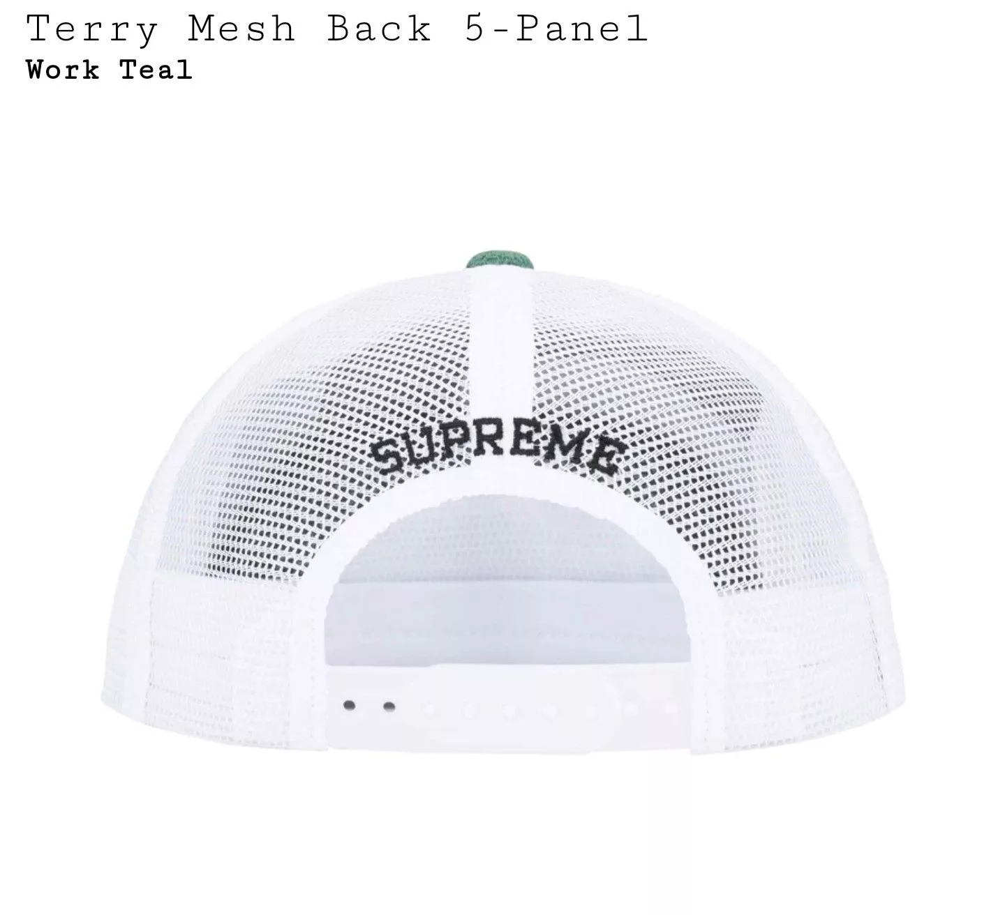 Supreme Hats Supreme Terry Mesh Back 5-Panel Multi