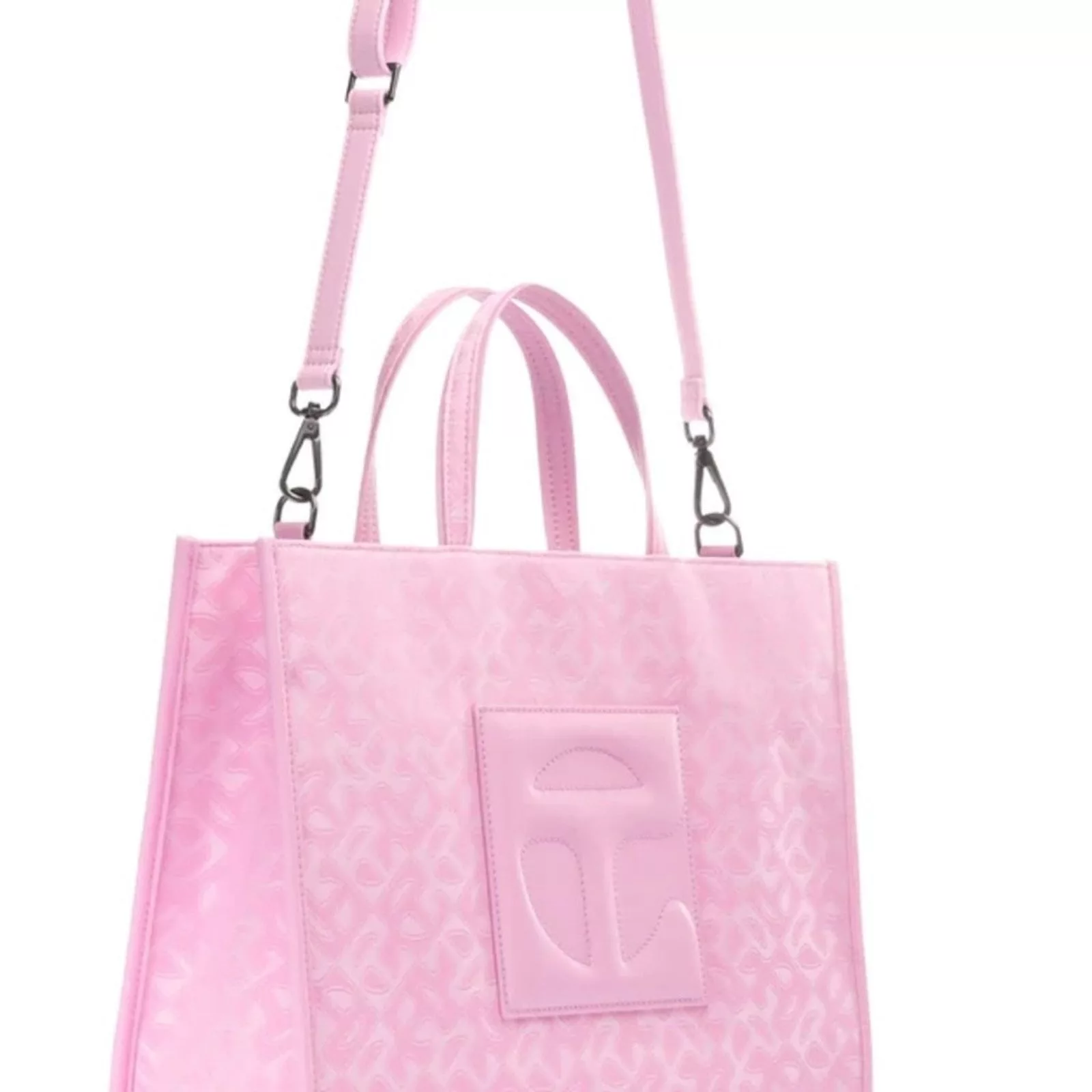 Telfar Tote Bags Telfar NWT pink jacquard Ltd edition medium shopper tote