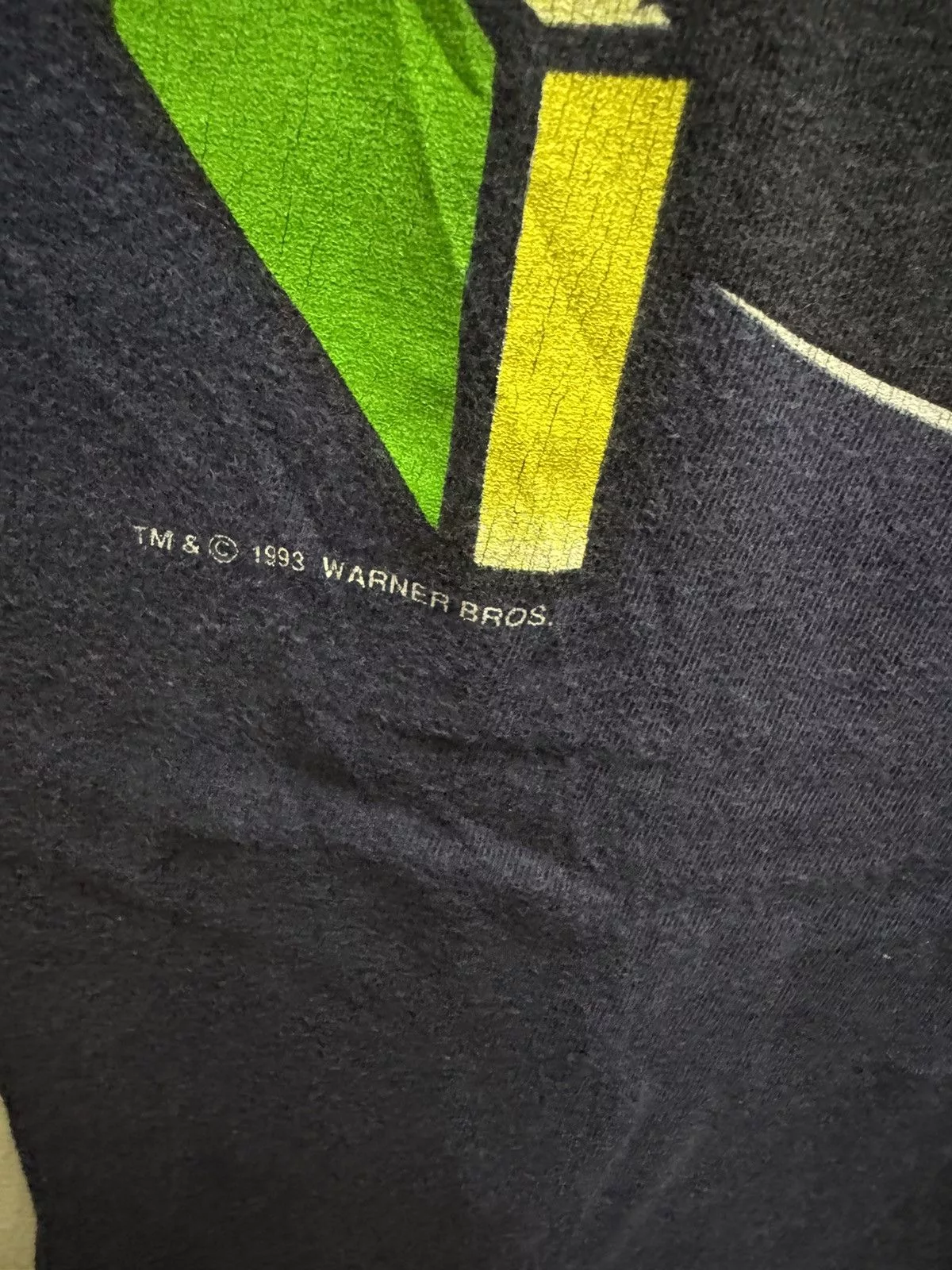 Vintage Short Sleeve T Shirts Vintage × Warner Bros Vintage Marvin The Martian Blue