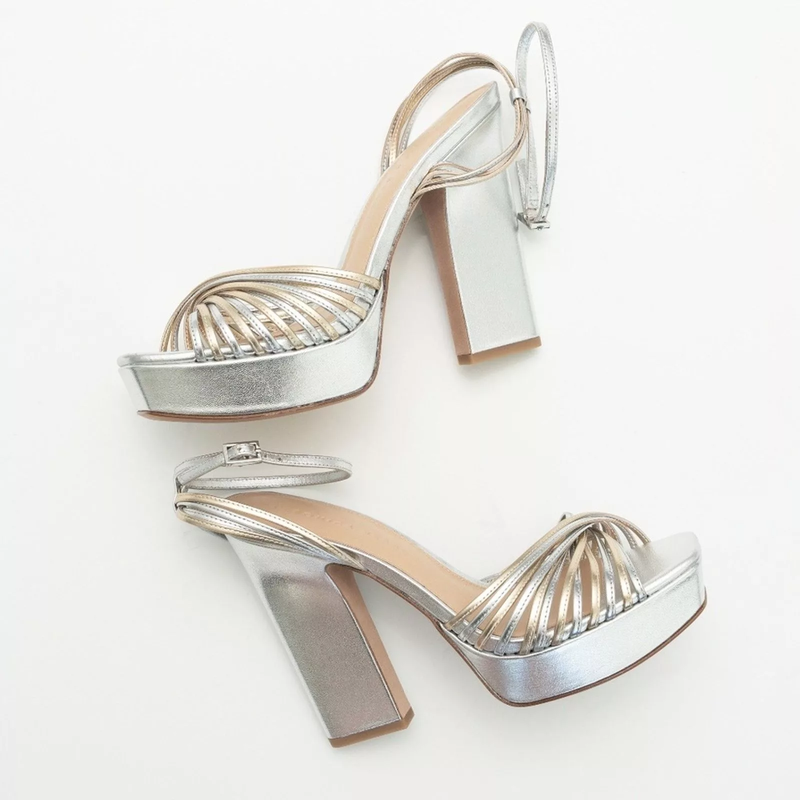 Veronica Beard Heels Veronica Beard. Silver Fletcher Heel.