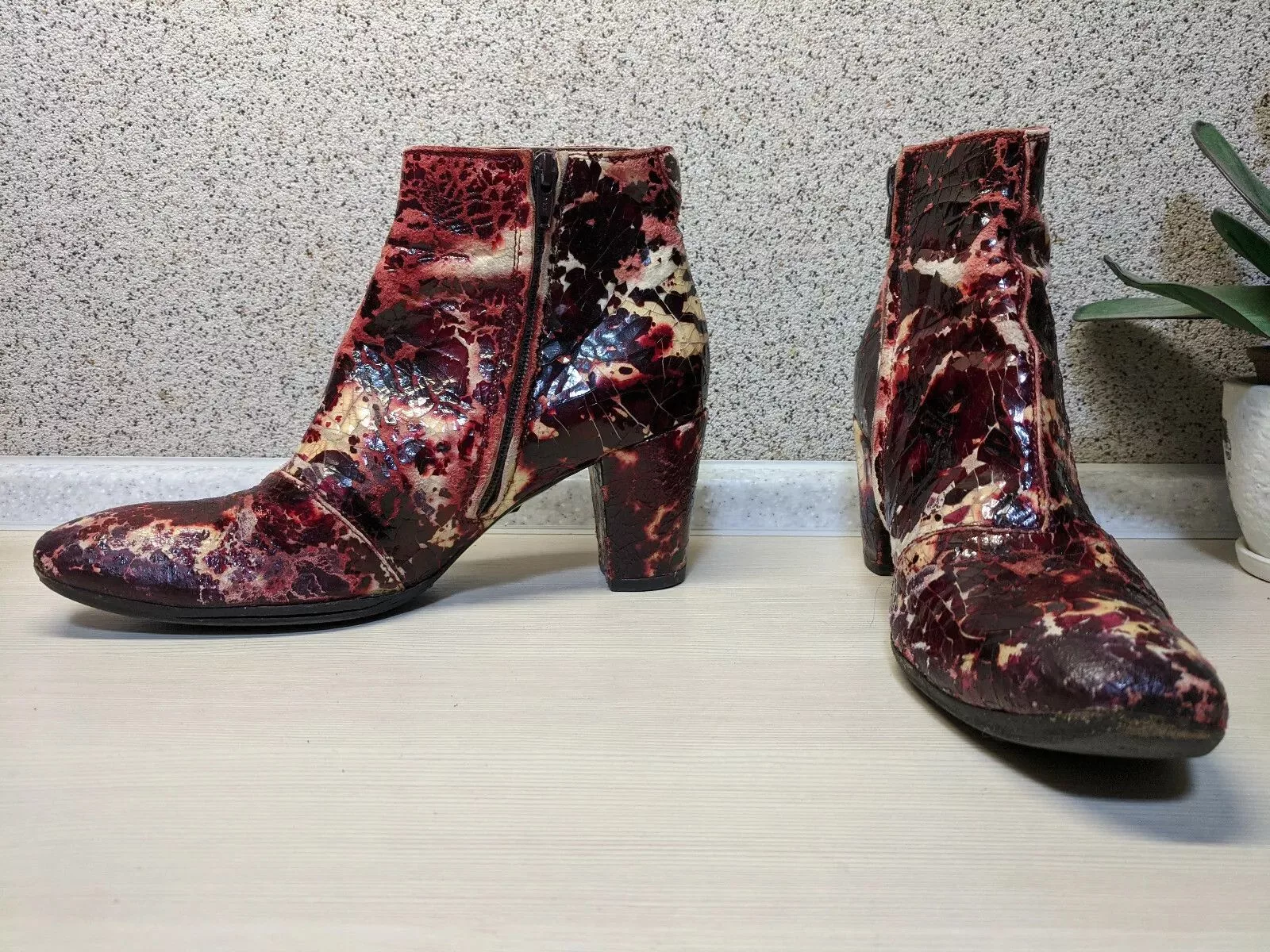 Gianni Barbato Heels Gianni Barbato Leather Boots - 37 Red