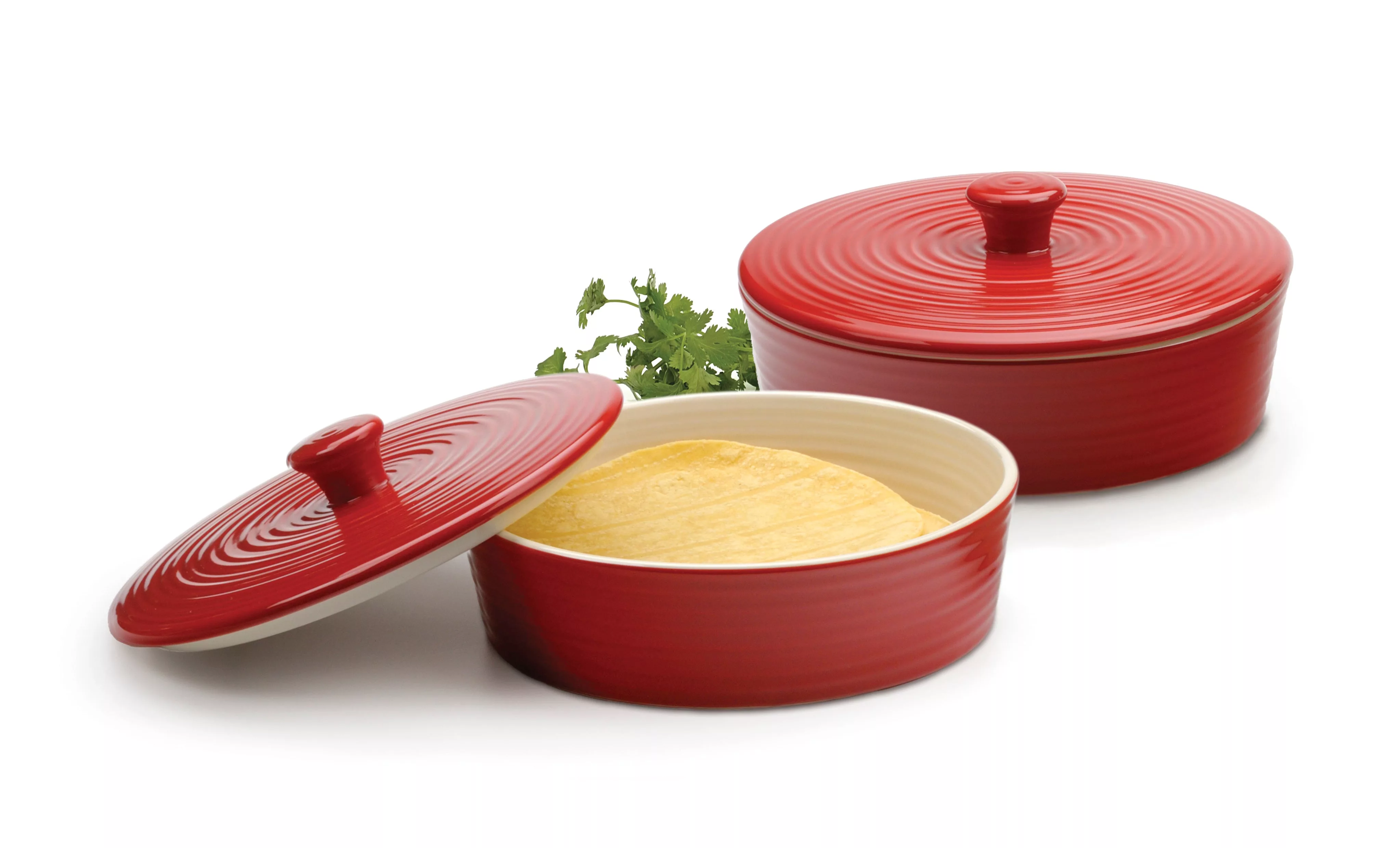10" Red Tortilla Warmer