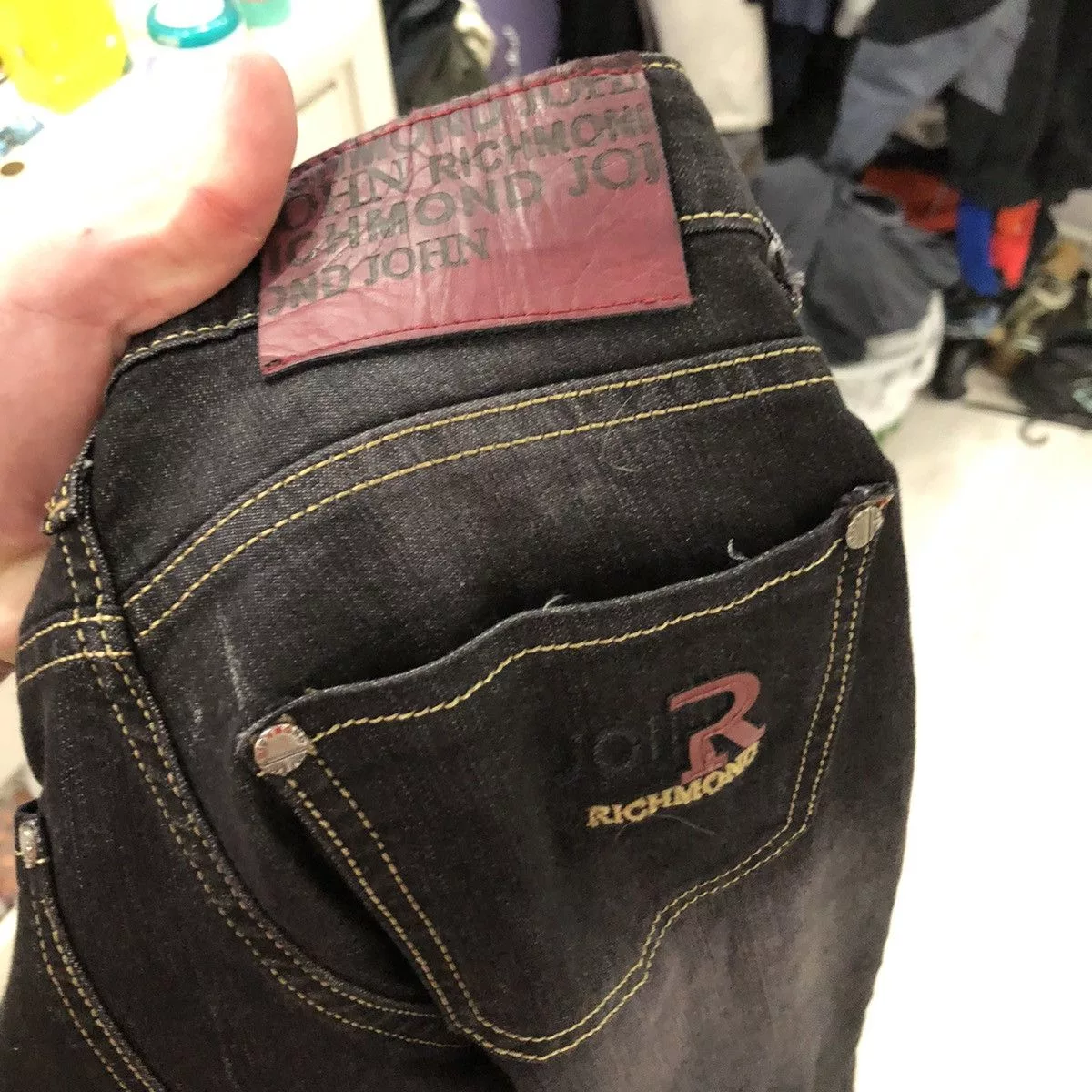 John Richmond Denim Jeans Bootcut Black