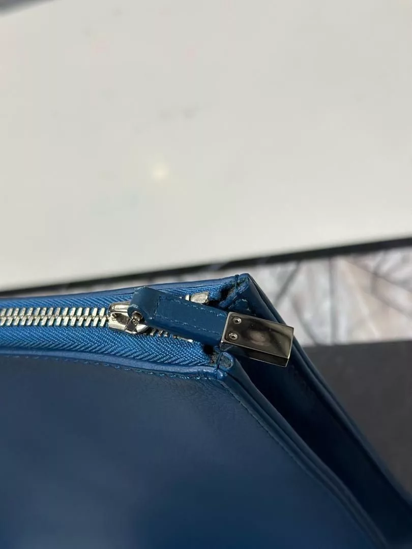 Dior Bags Luggage Authentic Dior Homme Clutch Document Blue