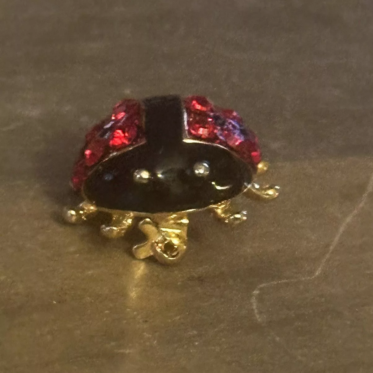 Other Brooches Other Rhinestone ladybug brooch Red