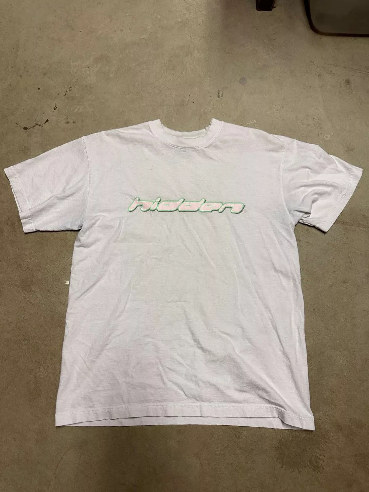 Hidden Characters Short Sleeve T Shirts Hidden Characters Bubble logo tee White Streetwear