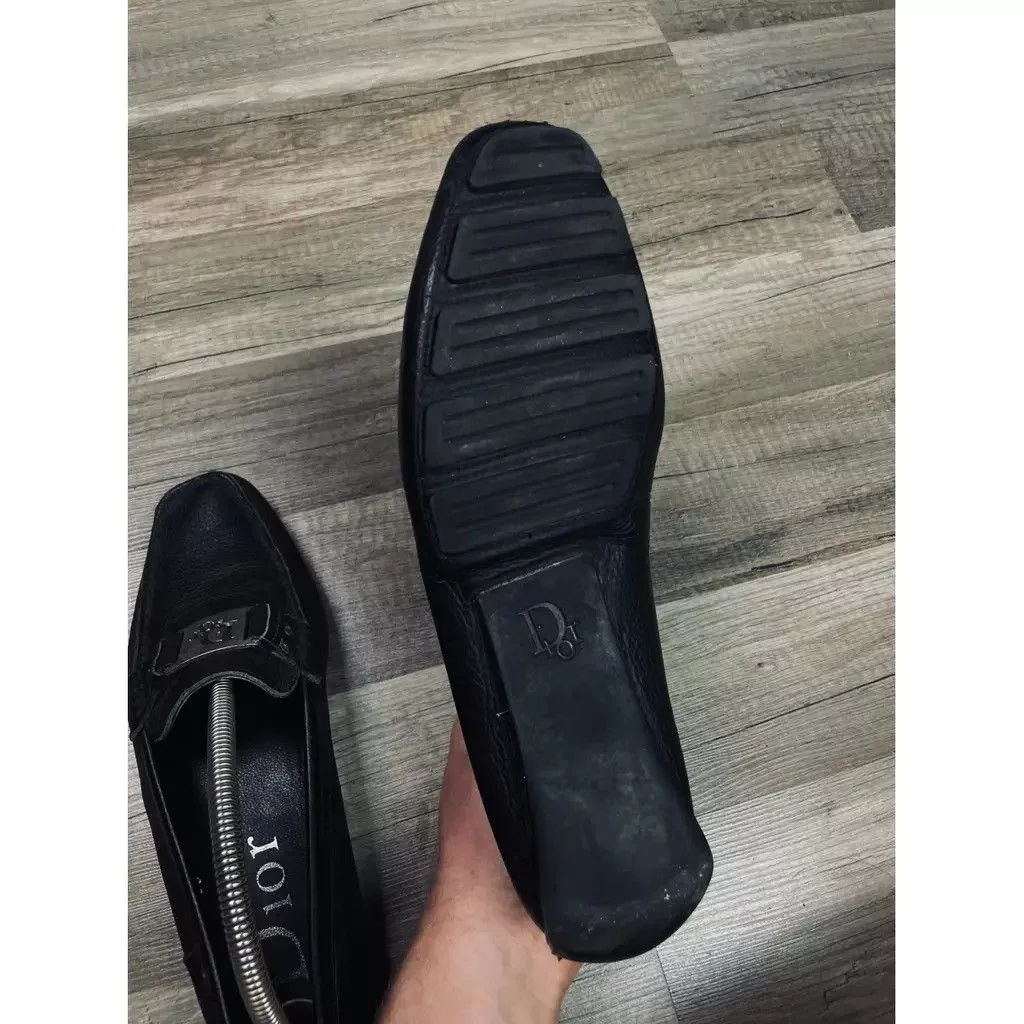 Dior Flats with logo Size: 39 Black