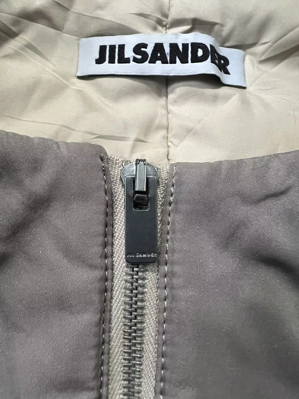 Designer Light Jackets Designer × Jil Sander 💥 RARE JIL SANDER FUR COLLAR Gray Vintage