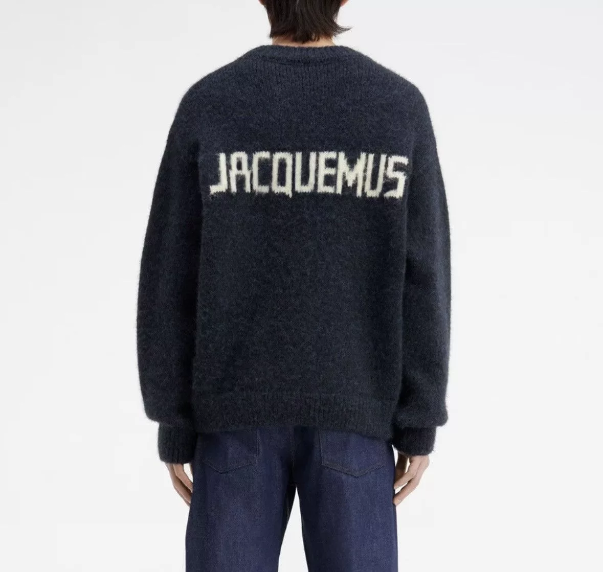 Jacquemus Sweaters Jacquemus Knit Logo Sweater Blue