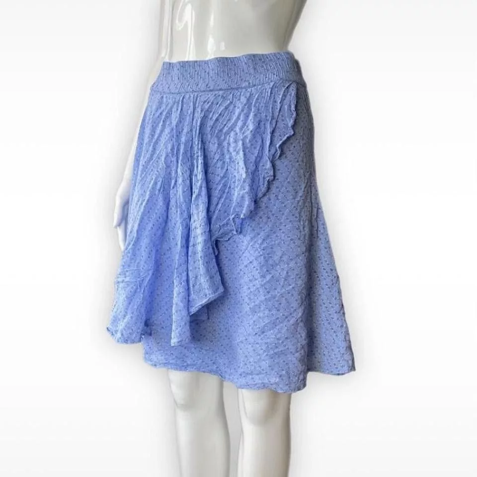 Ganni Mini Skirts Ganni High Waisted Skirt Blue