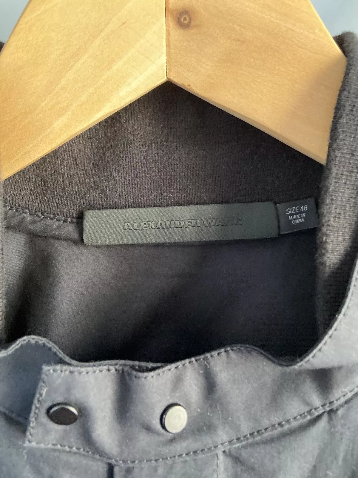 Alexander Wang Shirts Button Ups Alexander Wang. Snap front shirt with Rib collar detail. Black