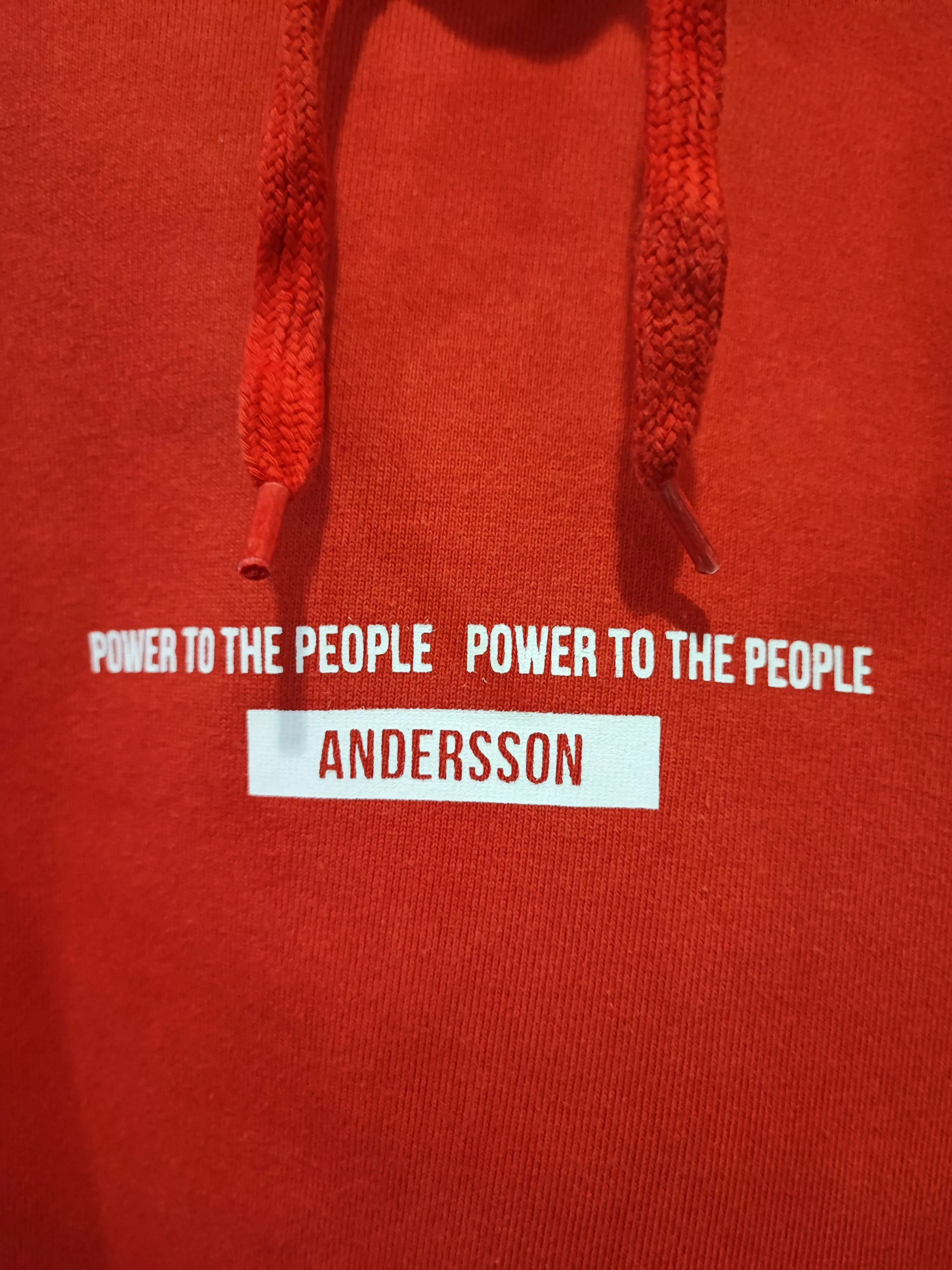 Andersson Bell Sweatshirts Hoodies Andersson Bell embroidered Spellout Oversized Hoodie Orange Avant-Garde