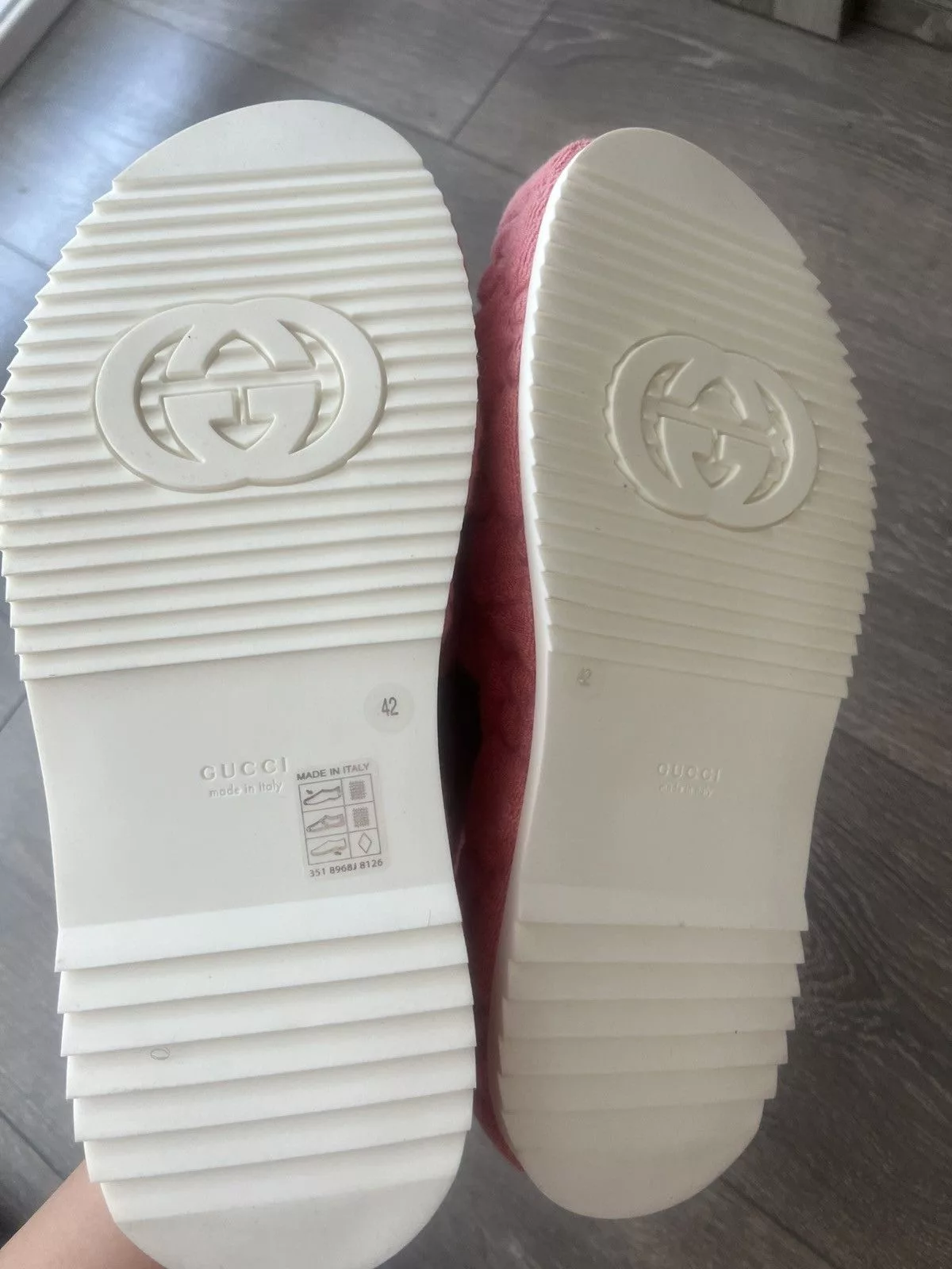 Gucci Sandals Gucci platform GG slides Pink