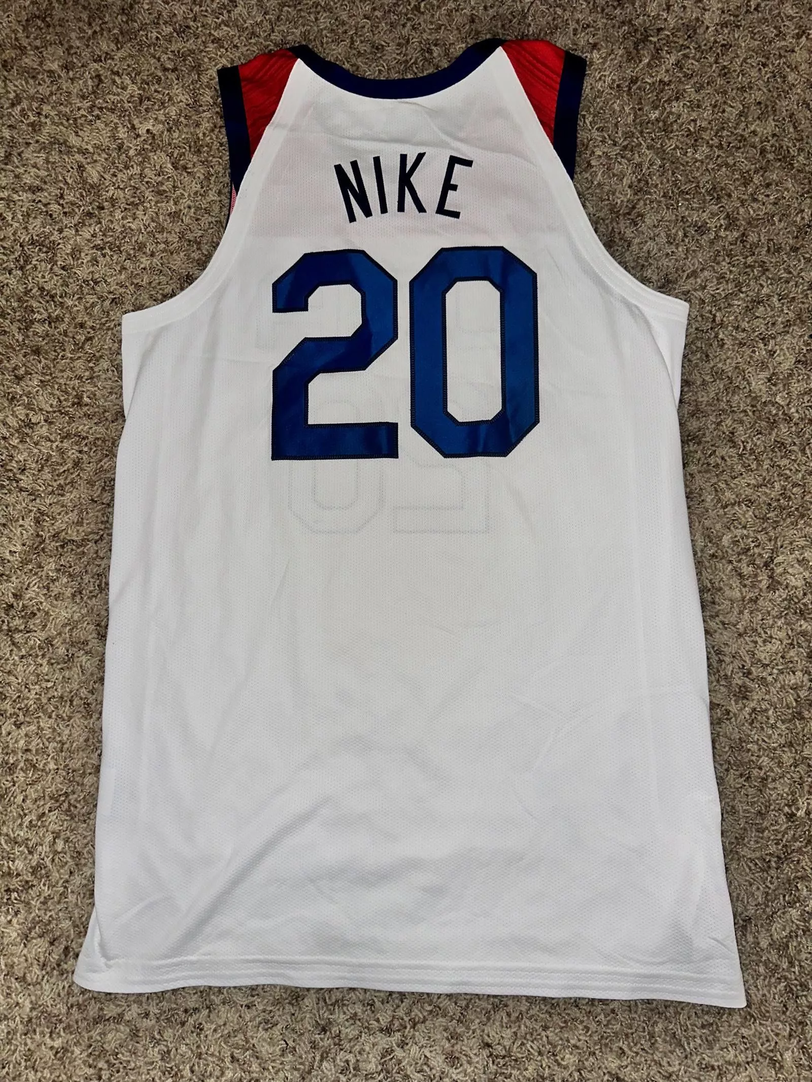 Nike Jerseys Nike 2020 Tokyo Olympic Game Issued Jersey USA White