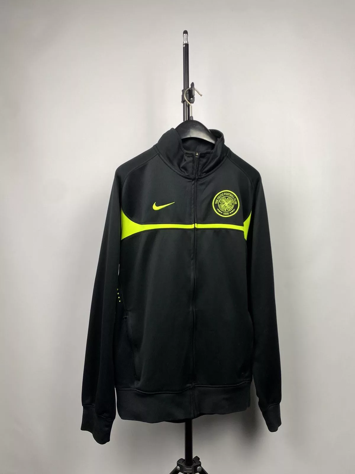 NBA Sweatshirts Hoodies NBA × Nike Nike Celtic Football Club Track Jacket Men’s Size Large Black Sportswear