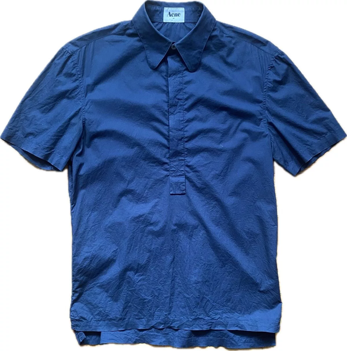 Acne Studios Polos Acne Studios Acne short sleeve button up shirt Blue