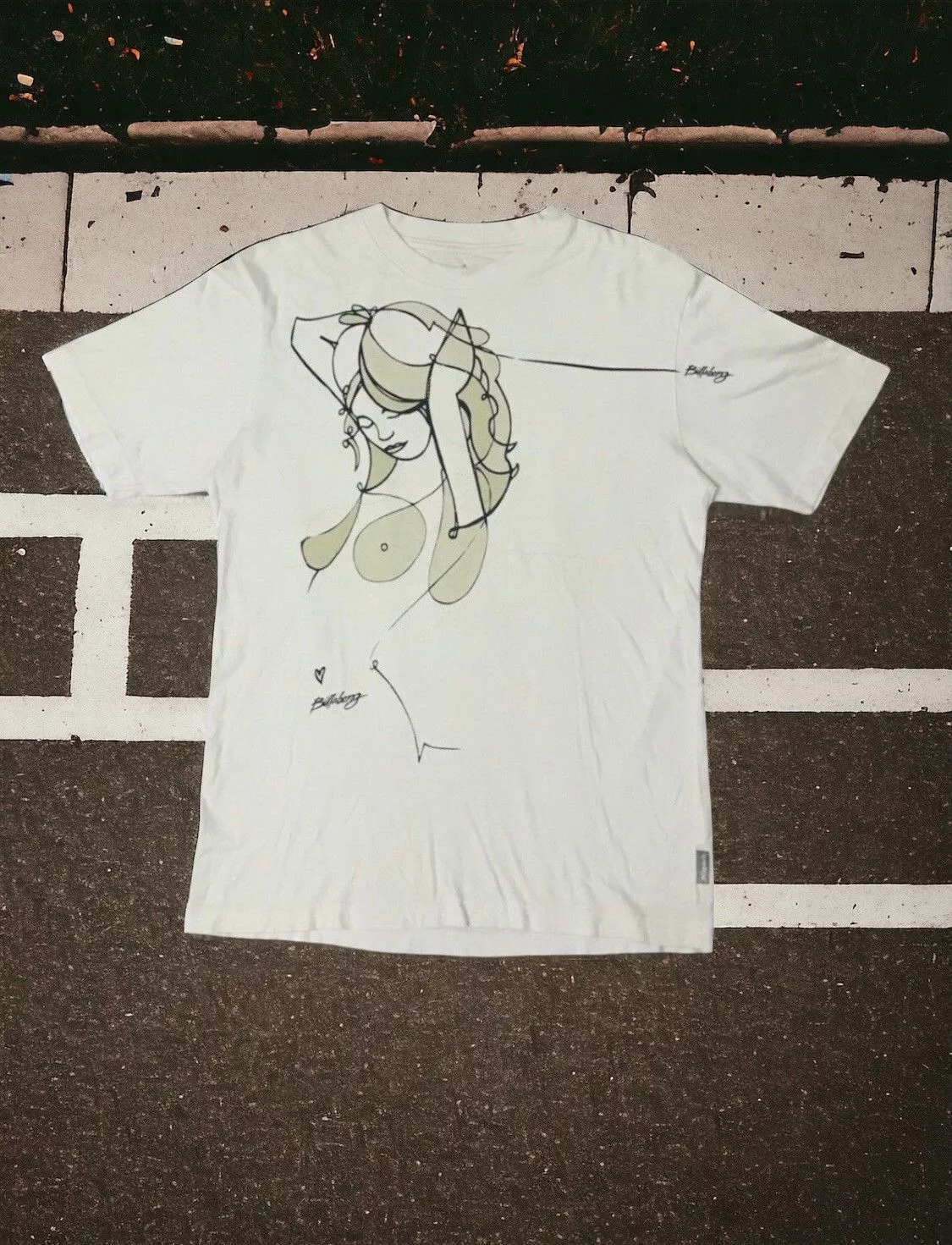 Billabong Short Sleeve T Shirts Billabong × Hysteric Glamour × Japanese Brand Y2k Billabong Sex Photography Hot Girl Surf Style White
