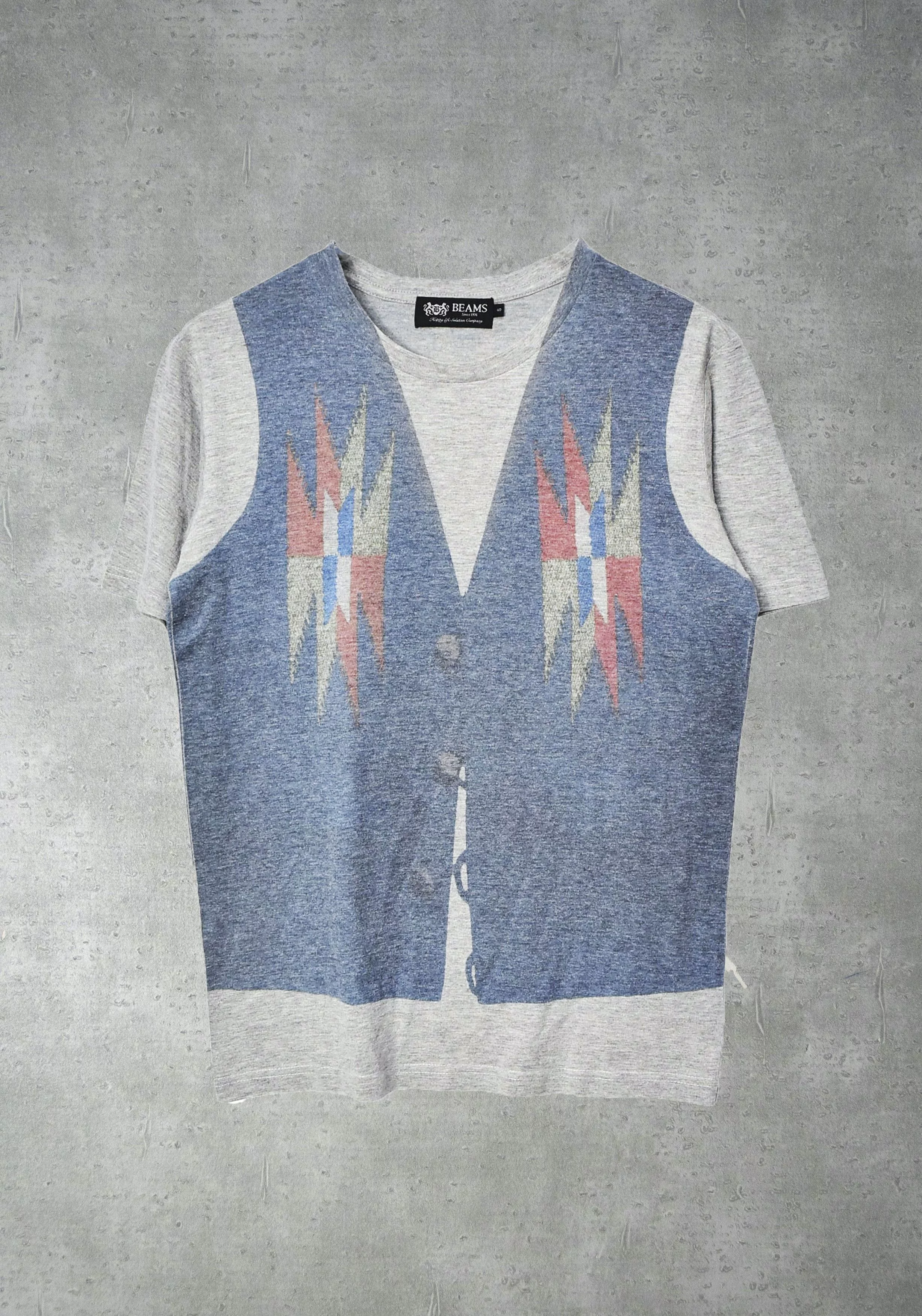 Beams Plus Short Sleeve T Shirts BEAMS PLUS/graphic t-shirt/20400 - 0298 50 Gray