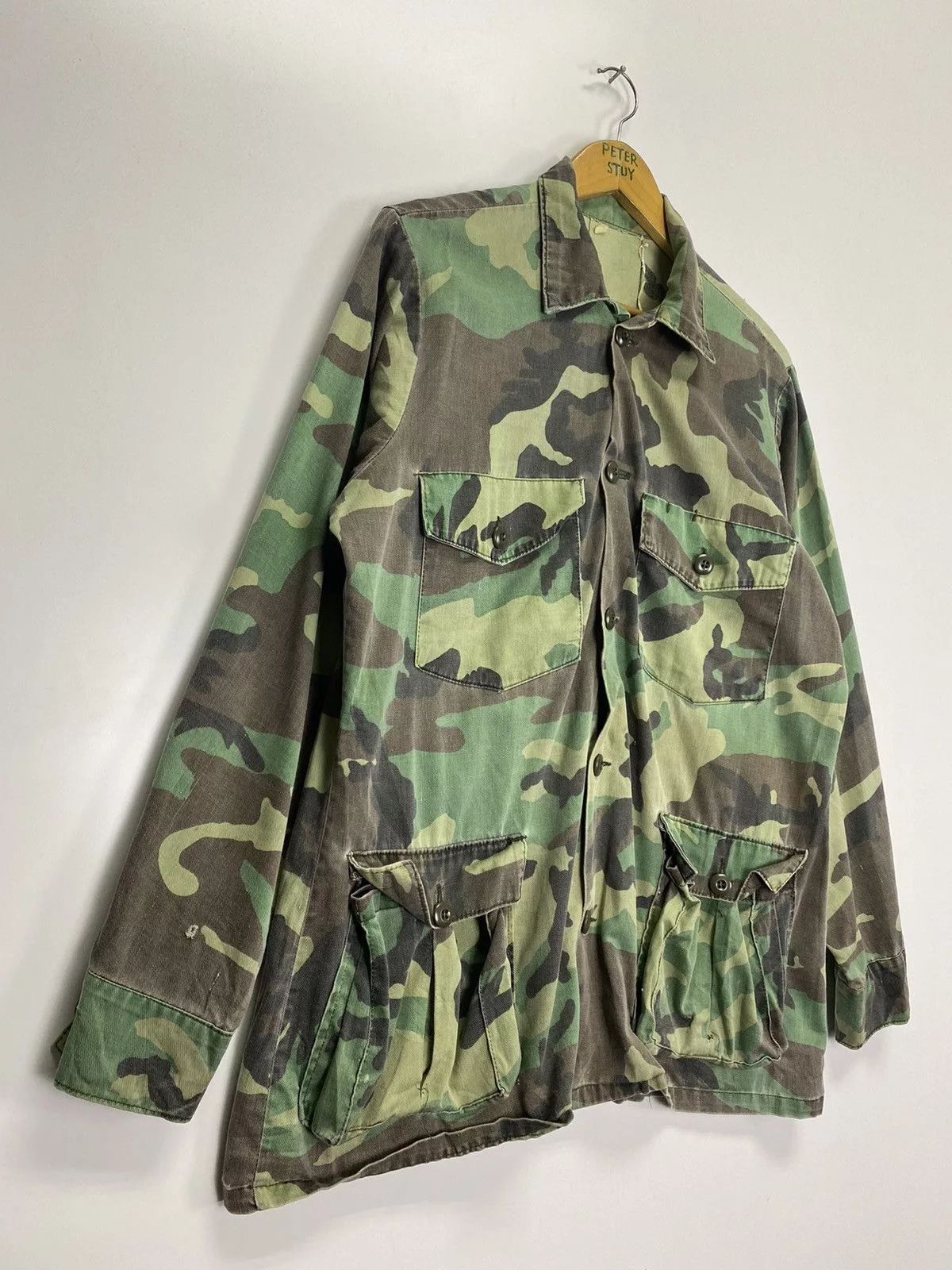 Vintage Shirts Button Ups Vintage US Army Jacket Multi