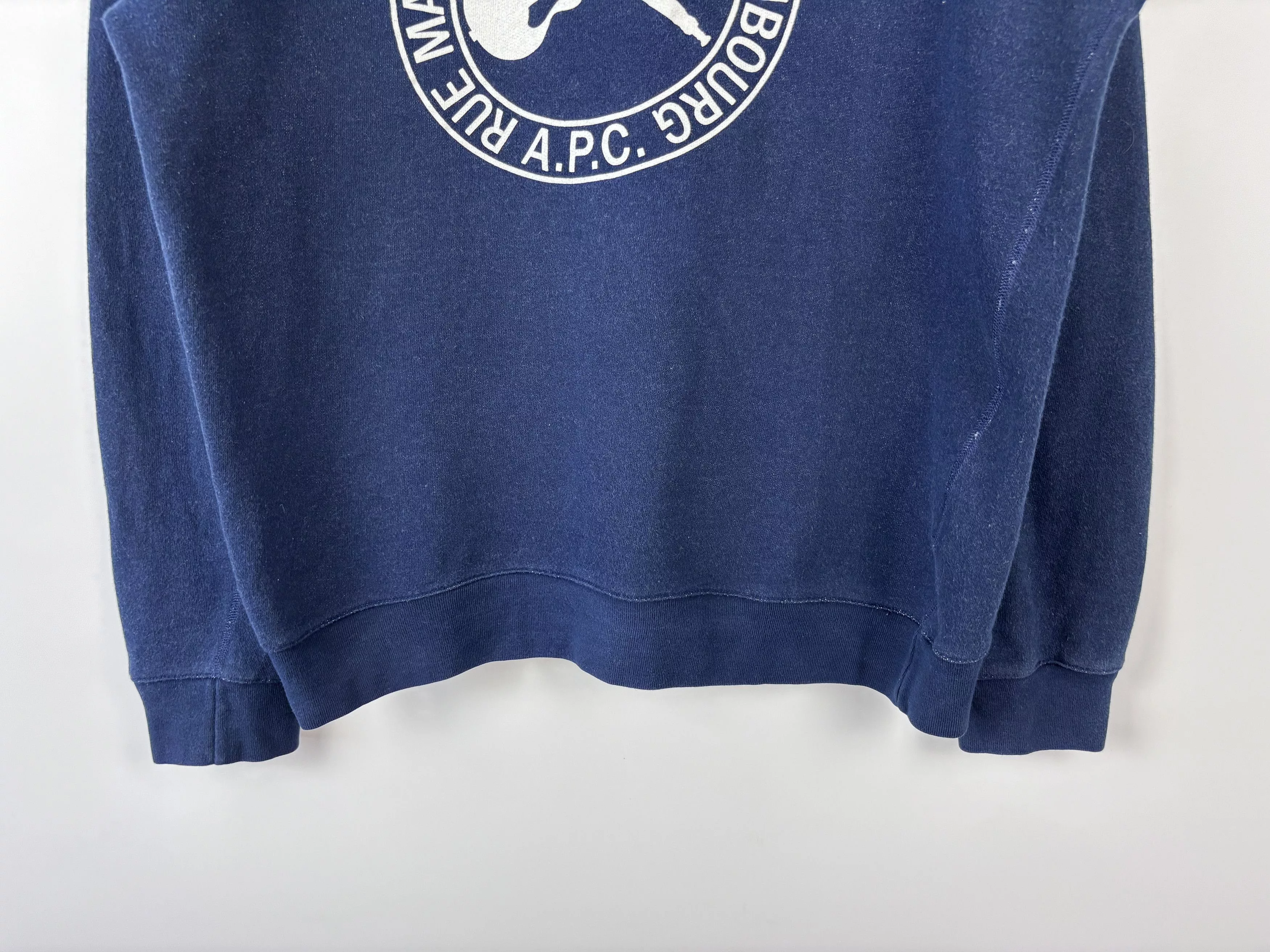 A.P.C. Sweatshirts Womens A.P.C. Longsleeve Sweatshirt Pullover Blue Size M