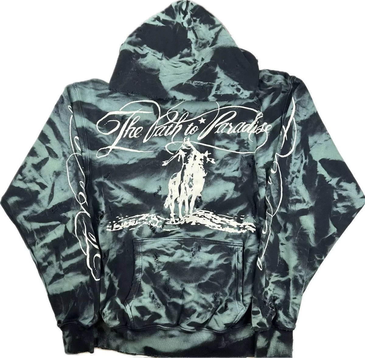 HELLSTAR Sweatshirts Hoodies Hellstar Green Marble Paradise Hoodie