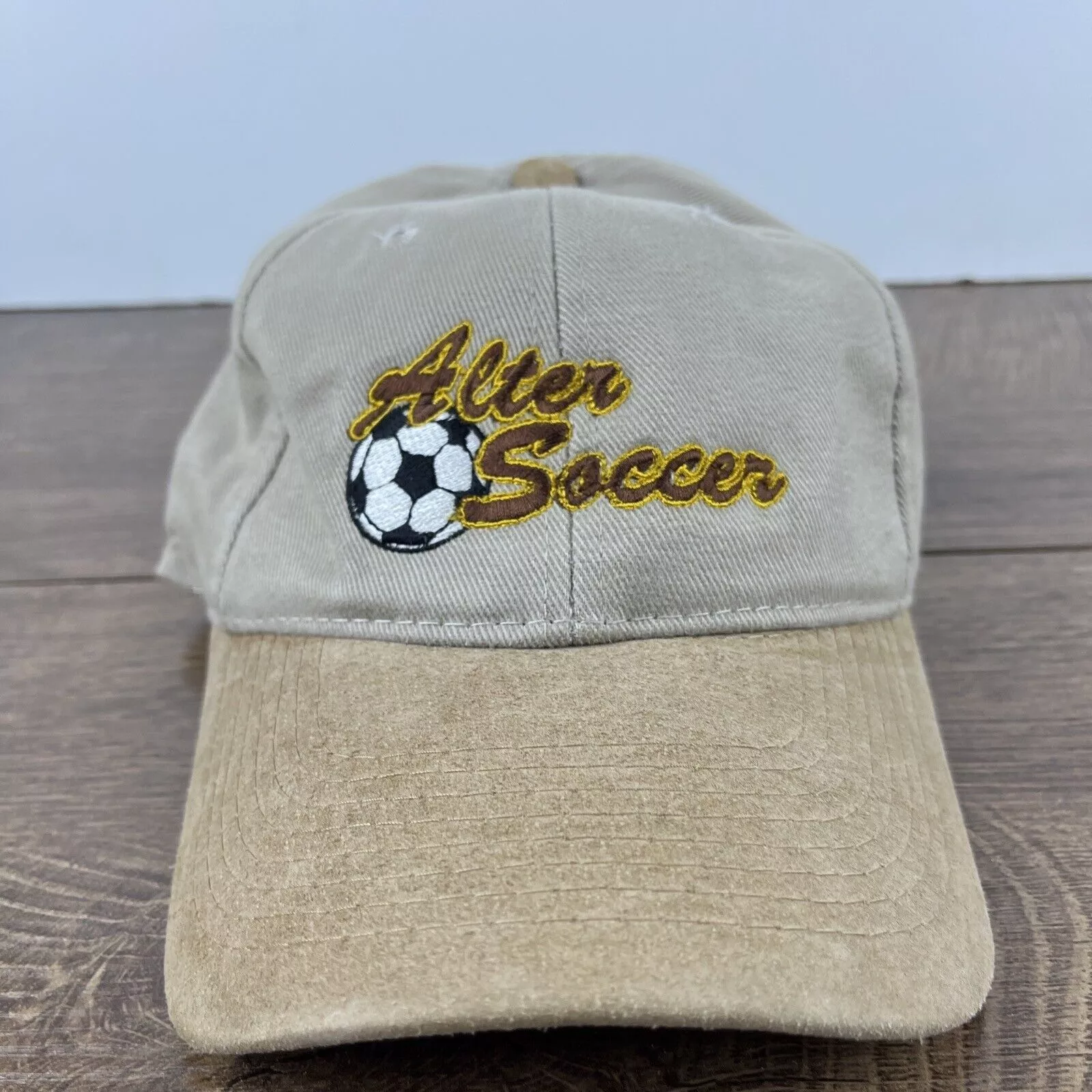 Other Hats Other Alter Knights Soccer Hat Tan Brown Hat Adjustable Snapback A