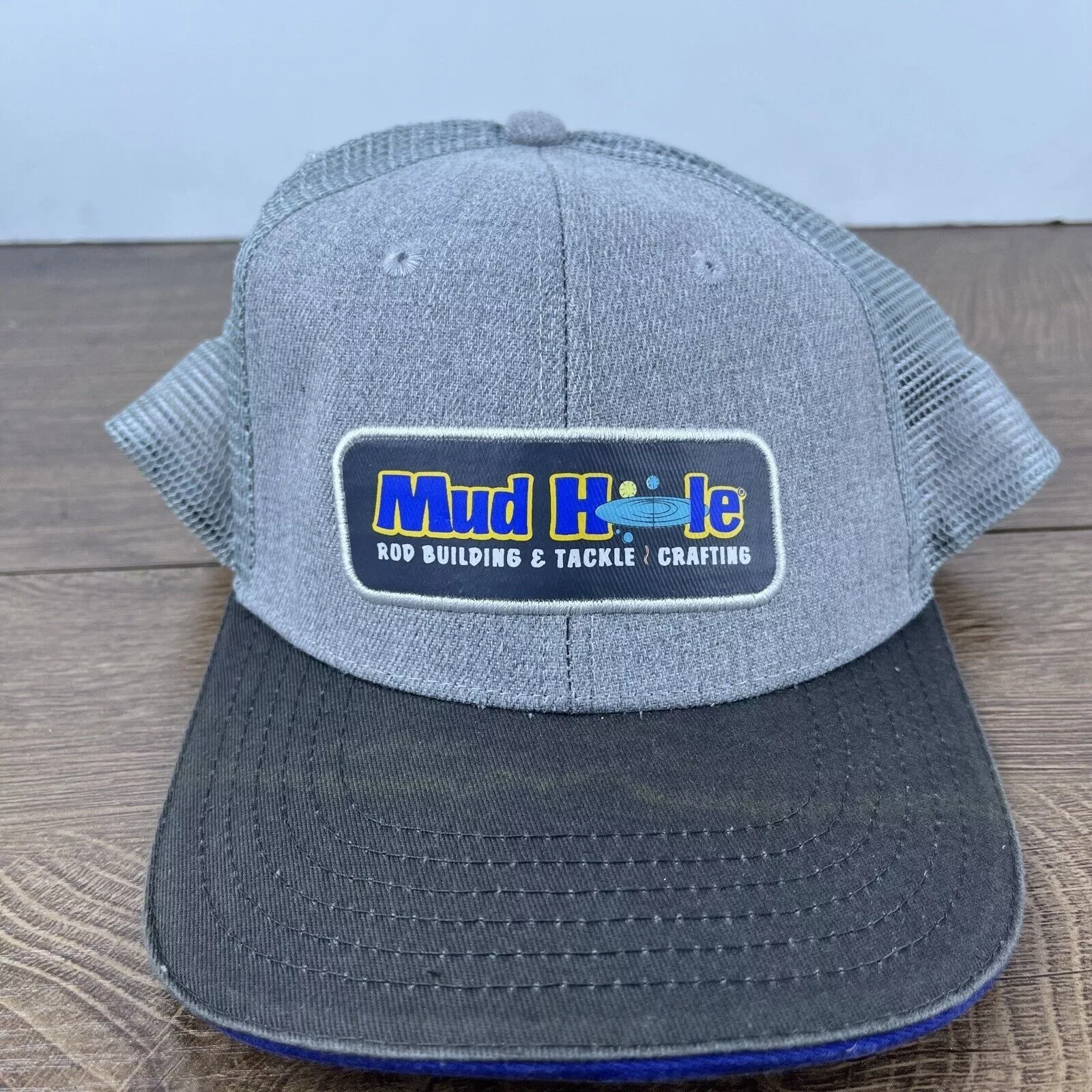 Other Hats Other Mud Hole Hat Mud Hole Cap Snapback Hat Gray Adjustable Hat A