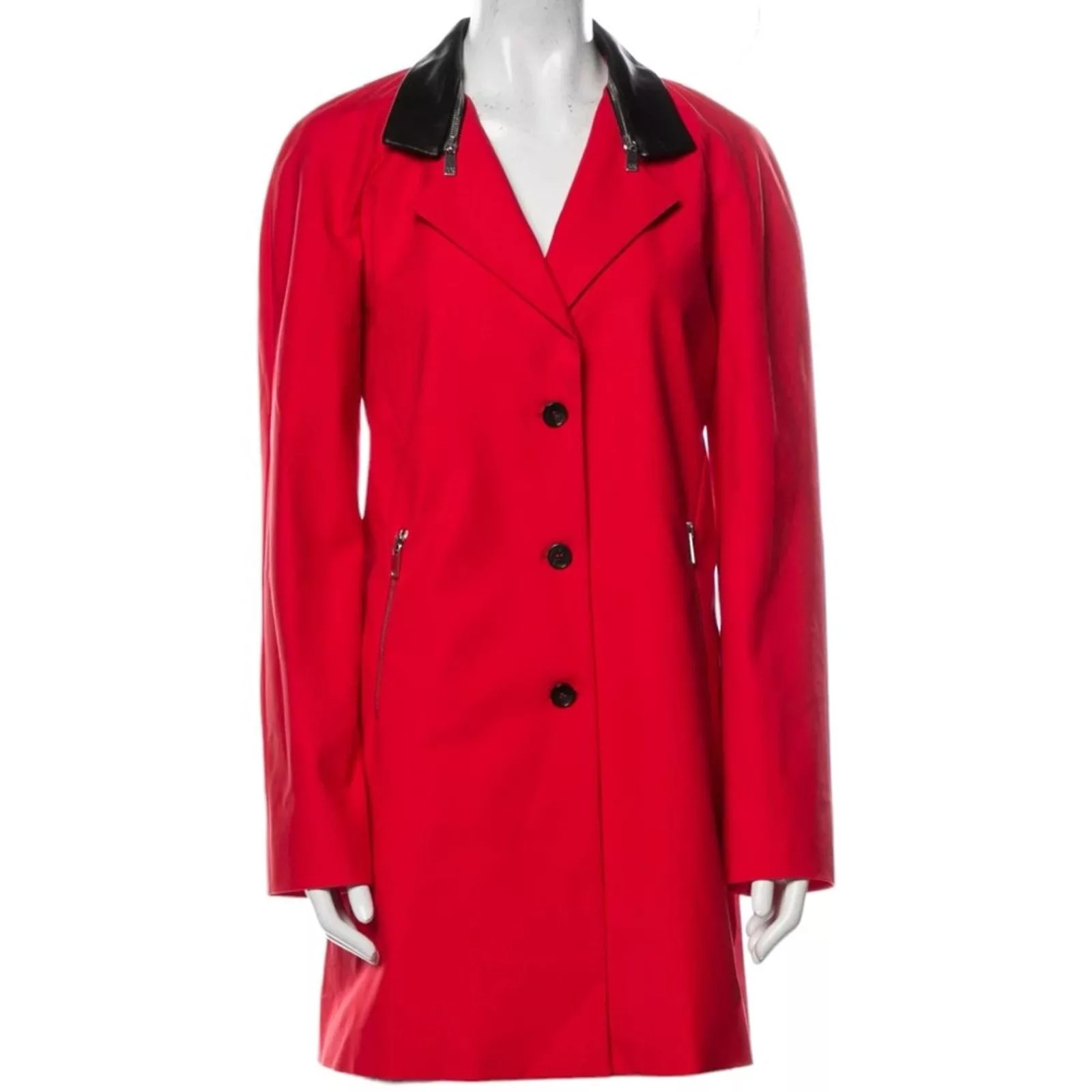 Michael Kors Jackets MICHAEL KORS Red Peacoat Made in Italy, XS/US2