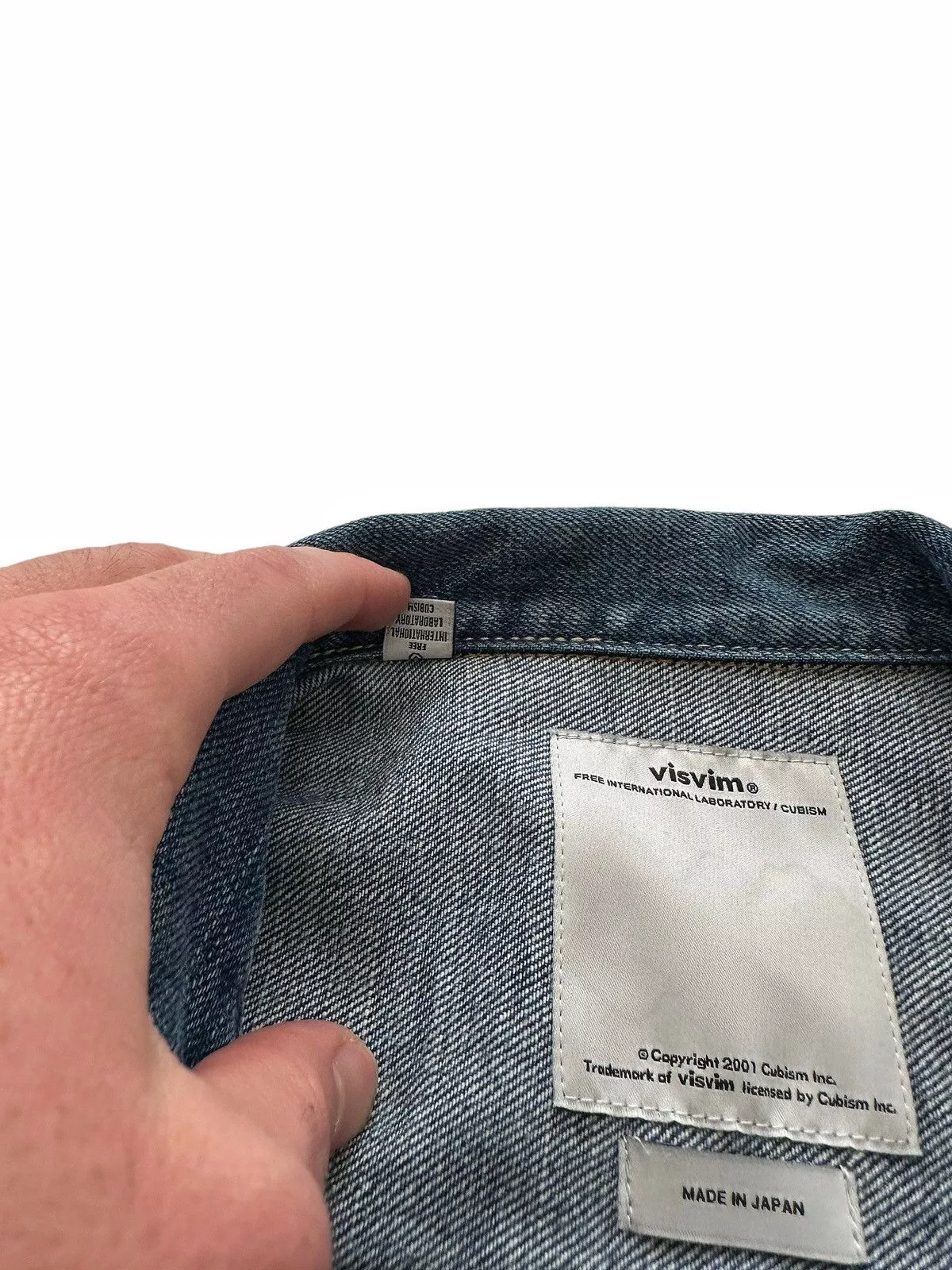 Visvim Denim Jackets Visvim Sz2 16SS SS 101 Damaged Indigo Jacket Blue
